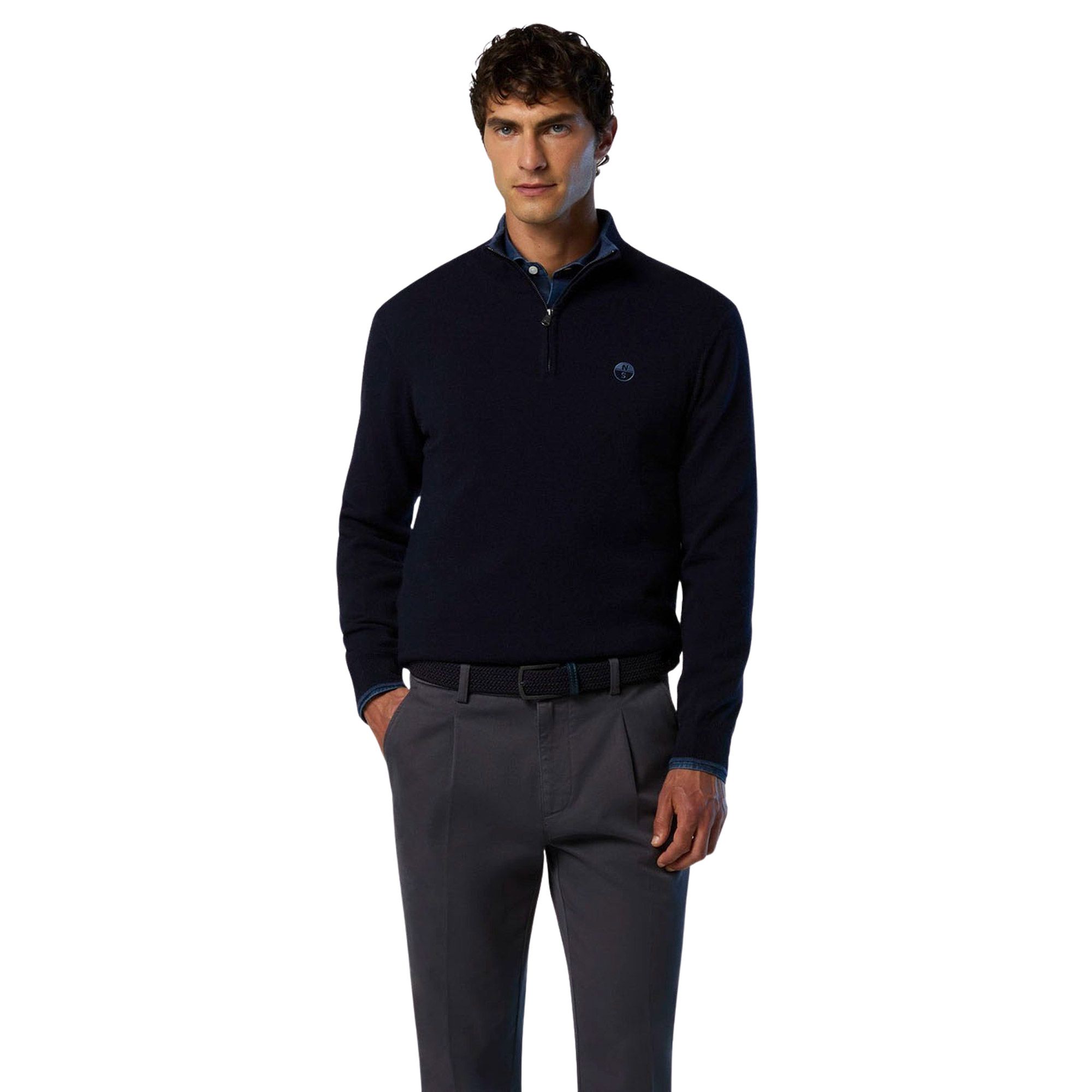 North Sails Knit Half Zip Sweater Heren