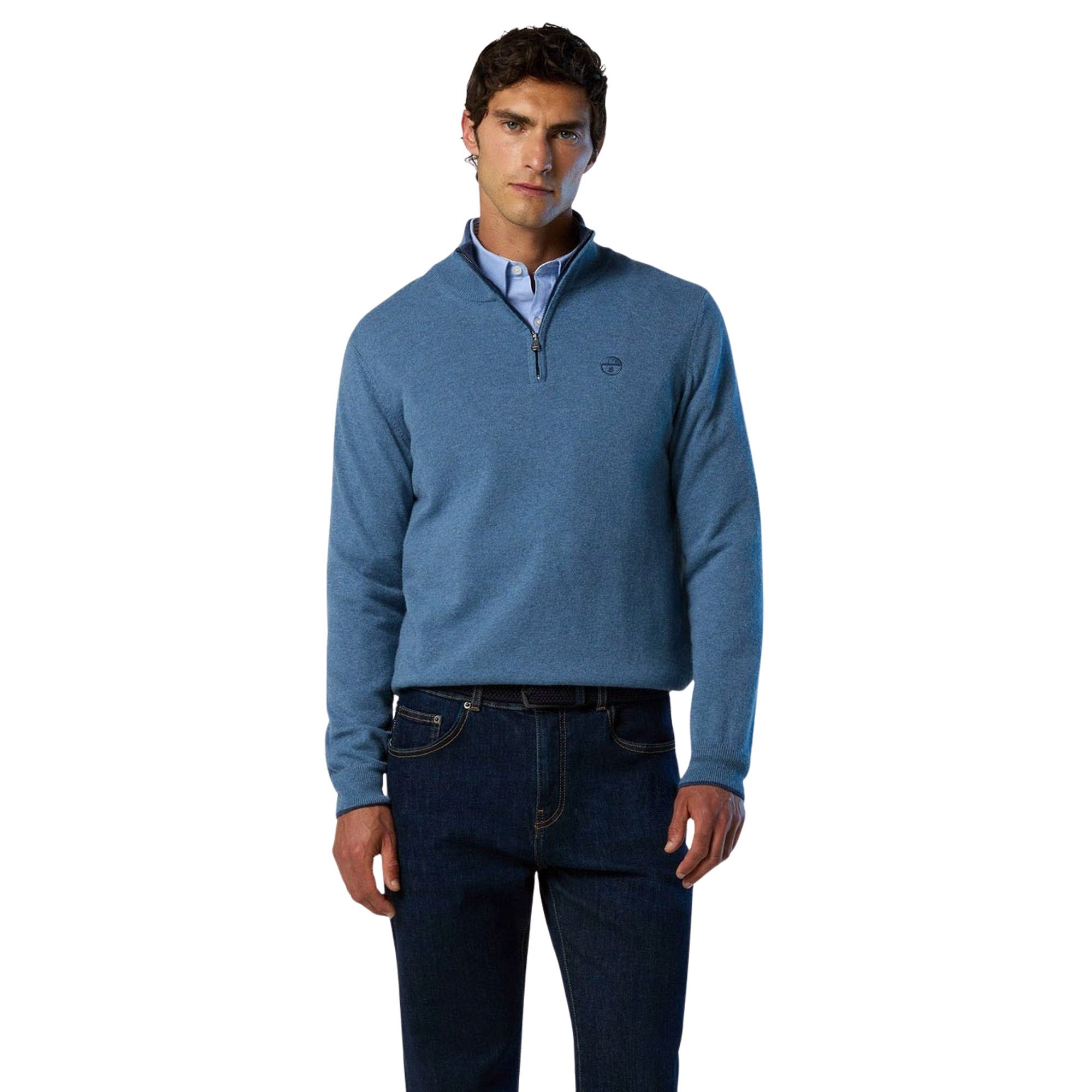 North Sails Knit Half Zip Sweater Heren