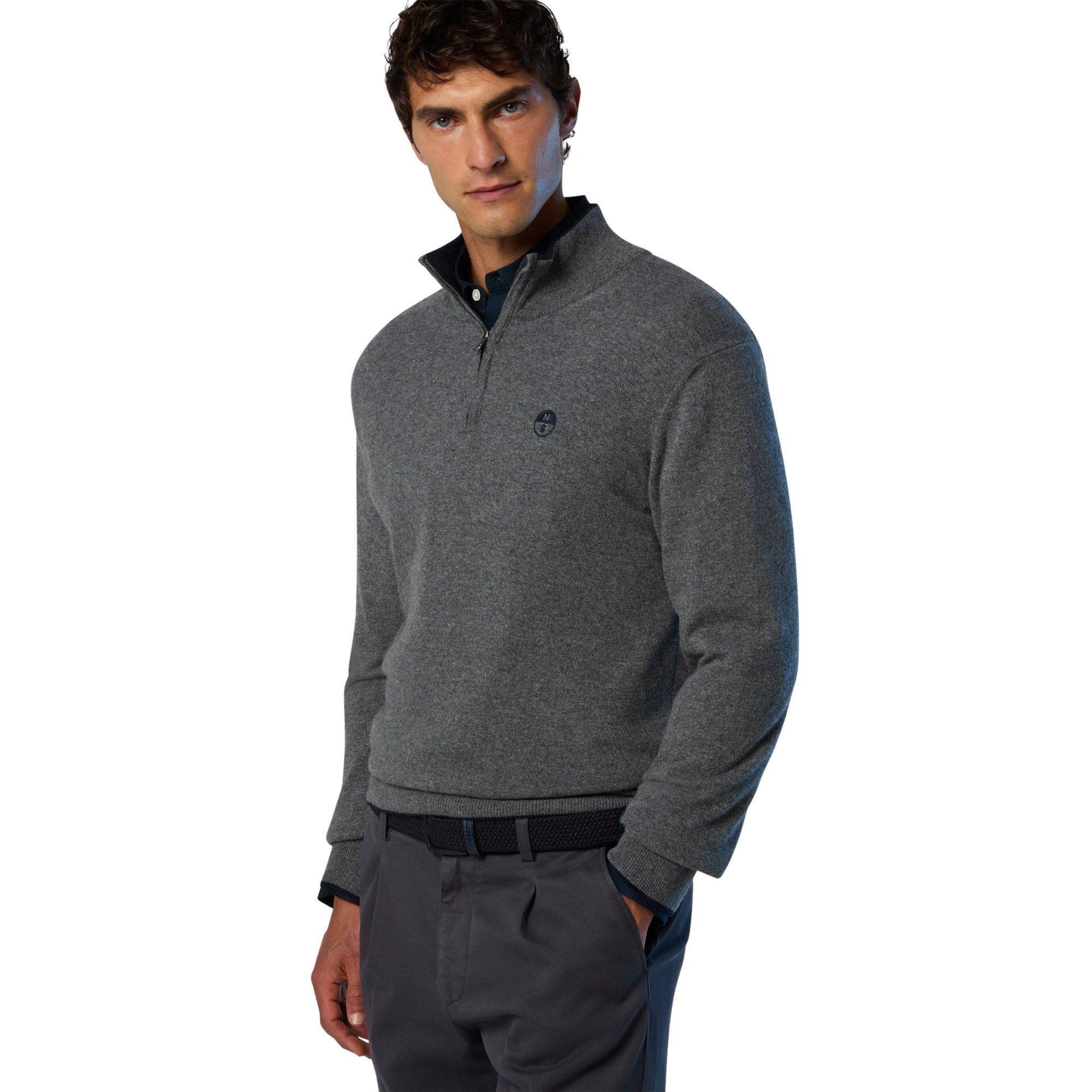 North Sails Knit Half Zip Sweater Heren