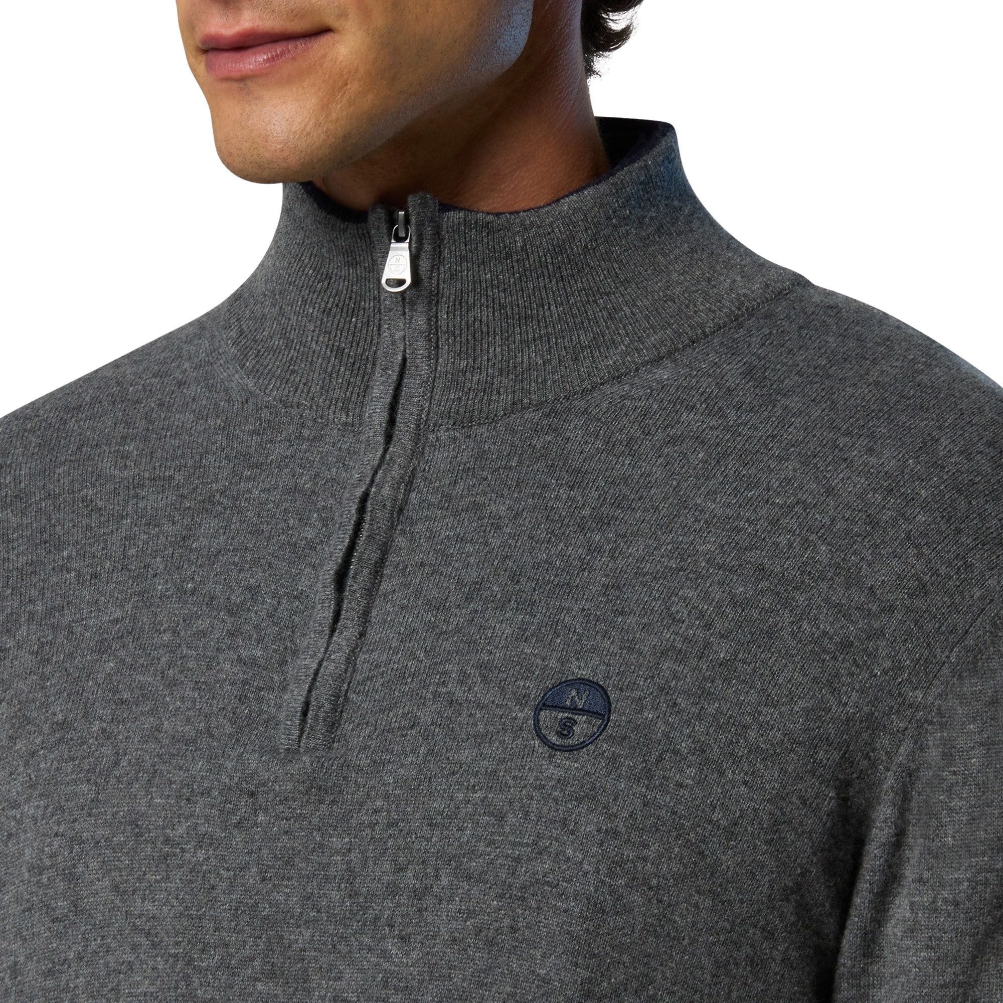 North Sails Knit Half Zip Sweater Heren