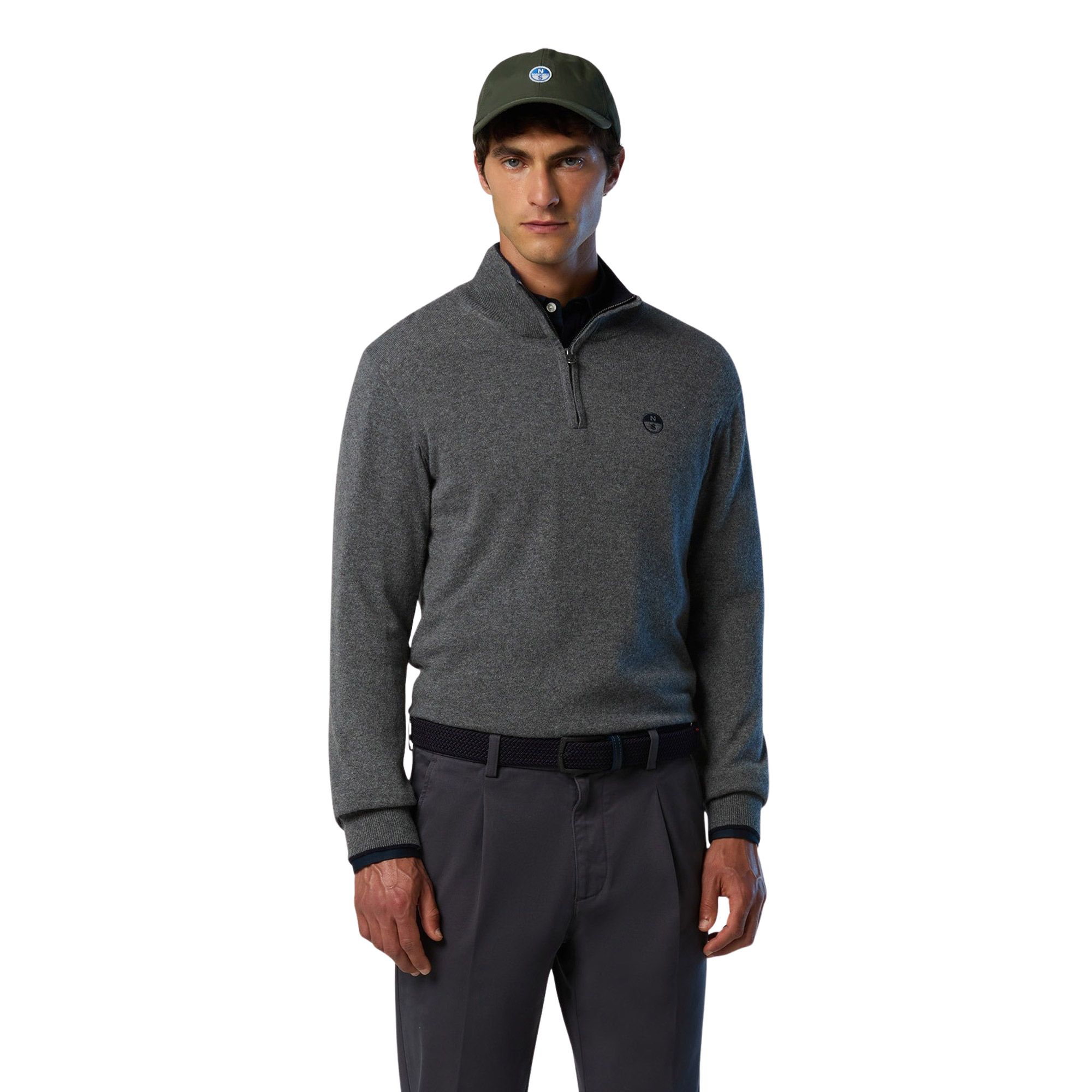 North Sails Knit Half Zip Sweater Heren