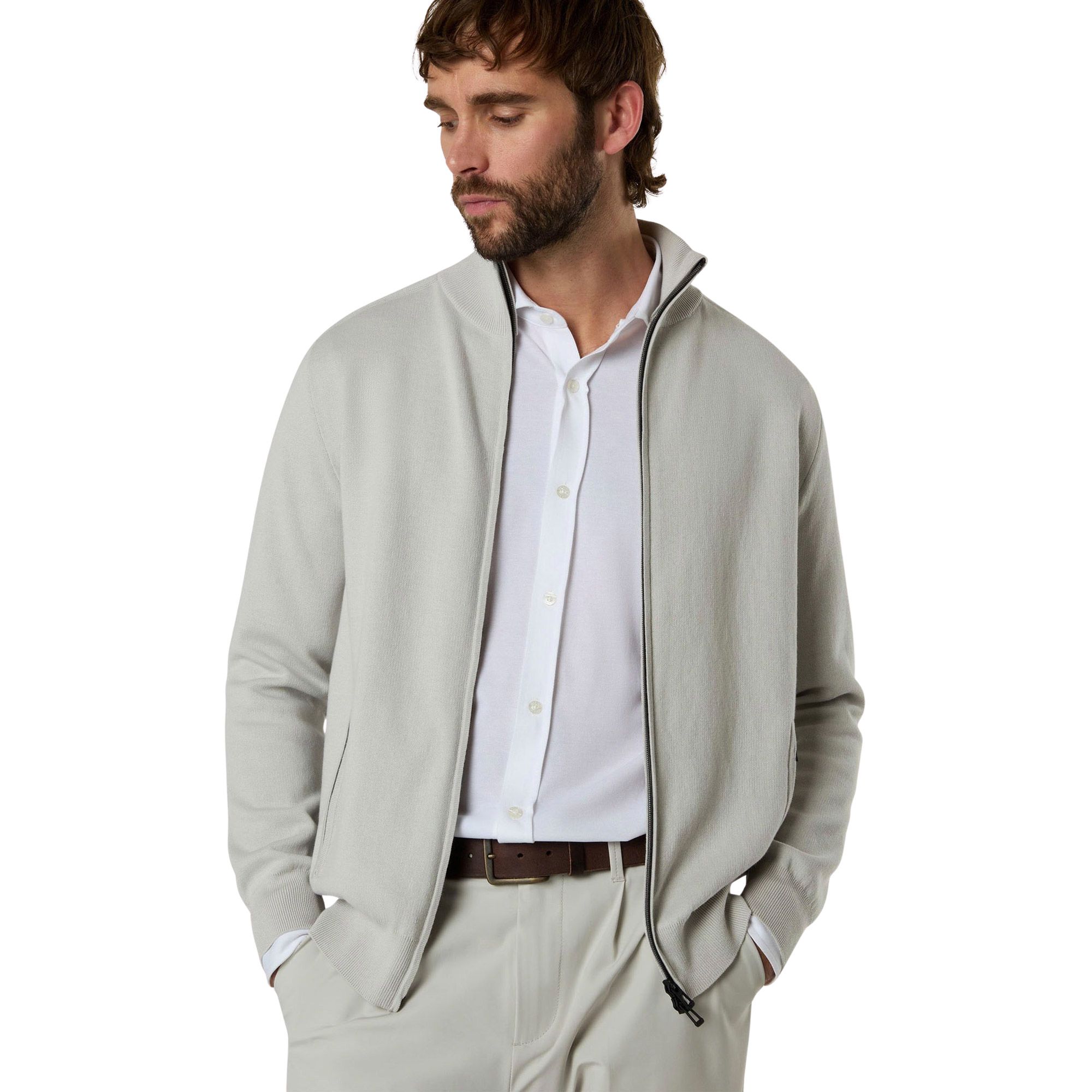 North Sails Bonded Full-zip Sweater Heren