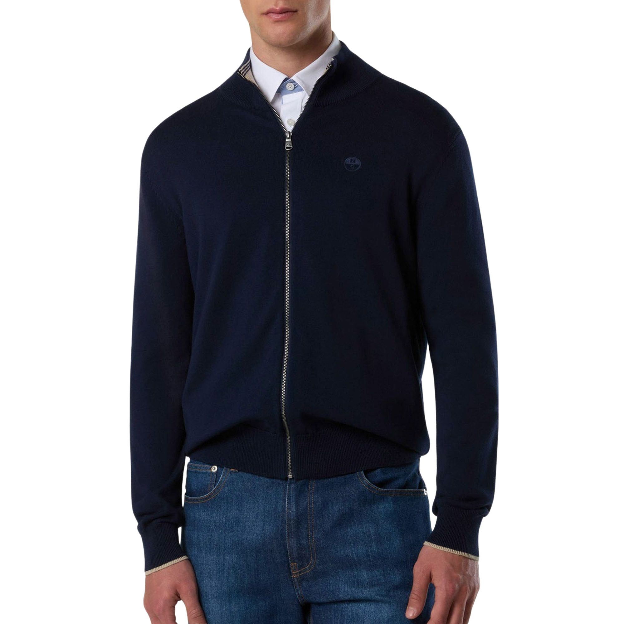 North Sails Full-zip 12 GG Sweater Heren