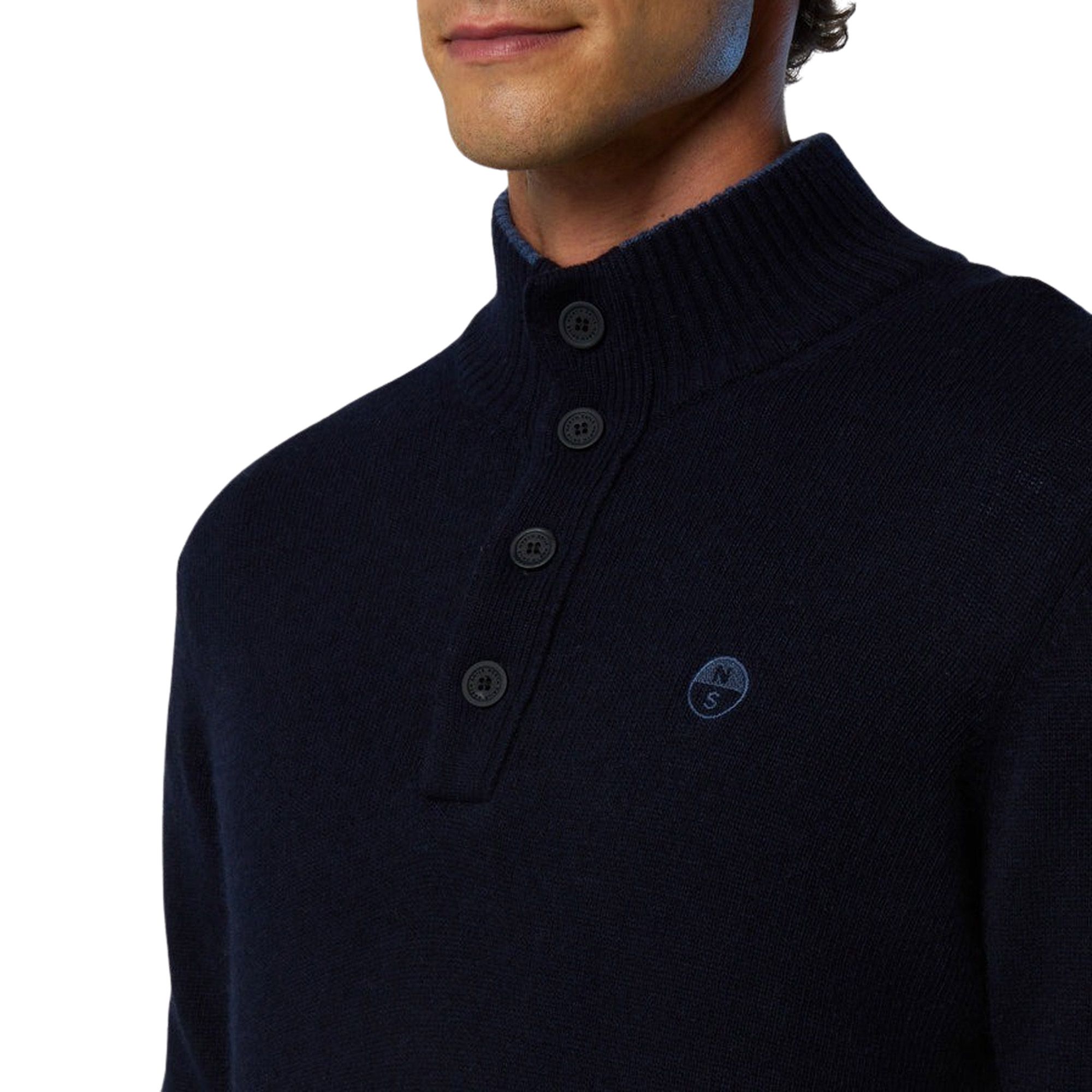 Pull North Sails Knit Half Buttons Hommes