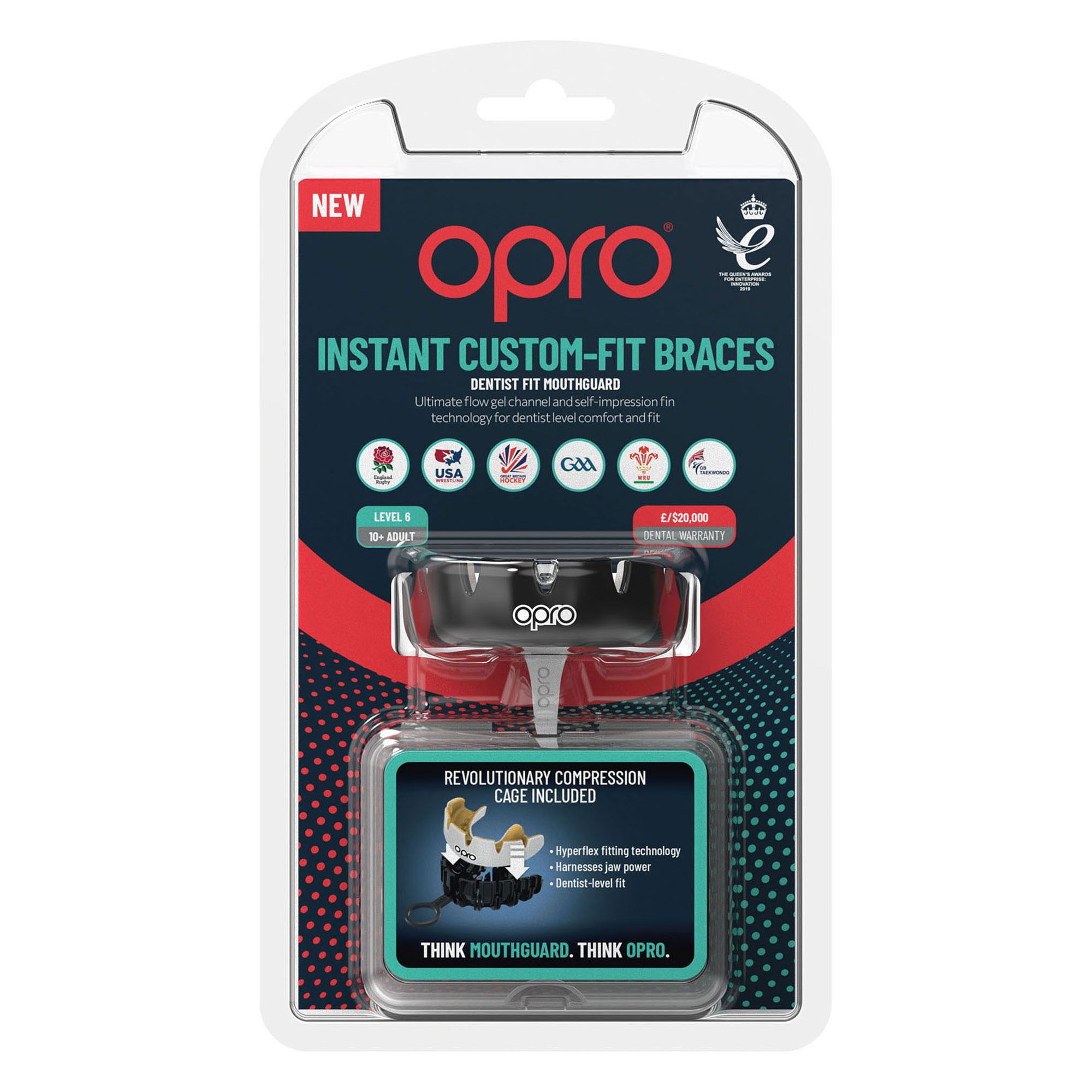 OPRO Instant Custom Dentist Fit Braces Gebitsbeschermer
