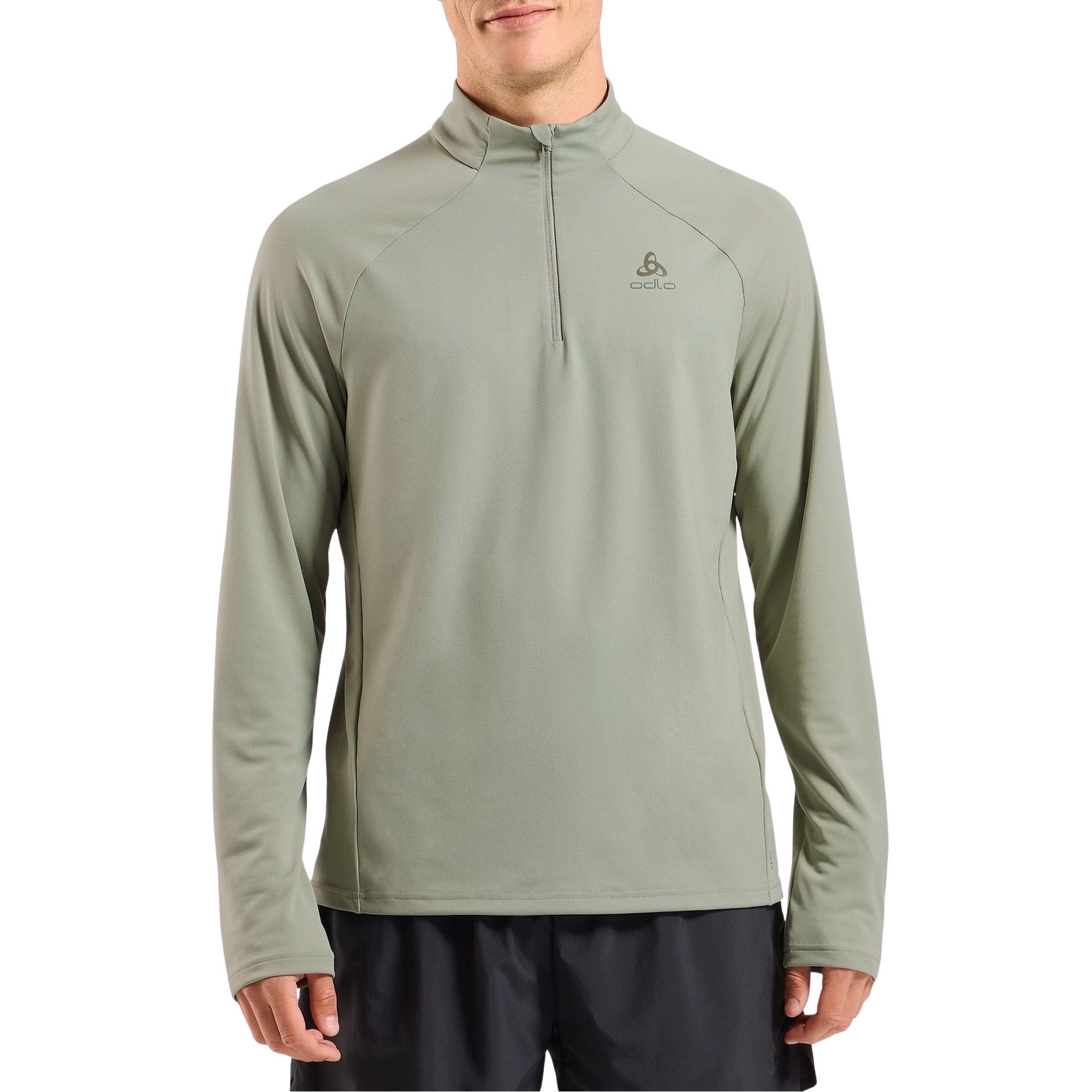 Odlo Midlayer Essential Ceramiwarm 1/2 Zip Hardloopshirt Heren