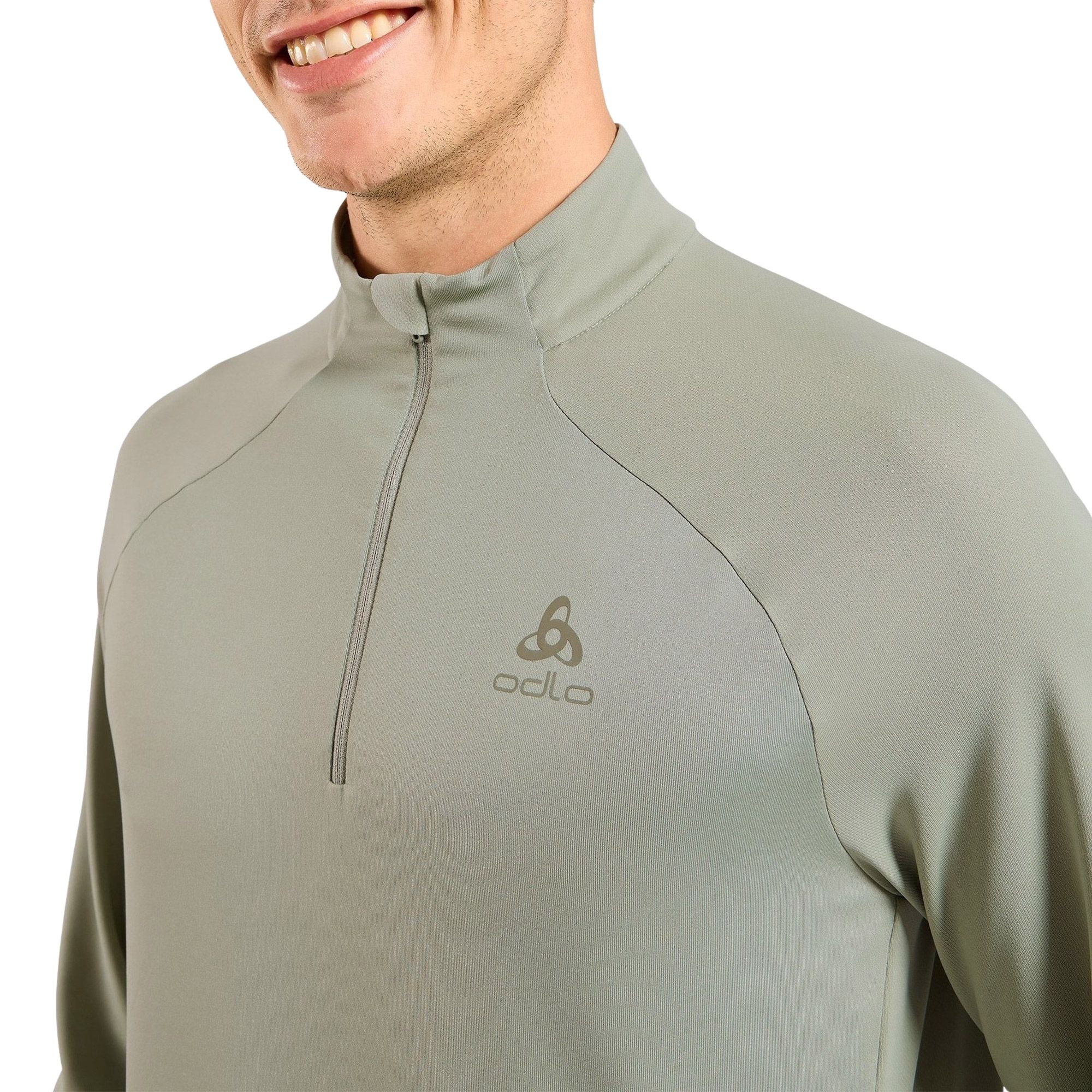 Odlo Midlayer Essential Ceramiwarm 1/2 Zip Hardloopshirt Heren
