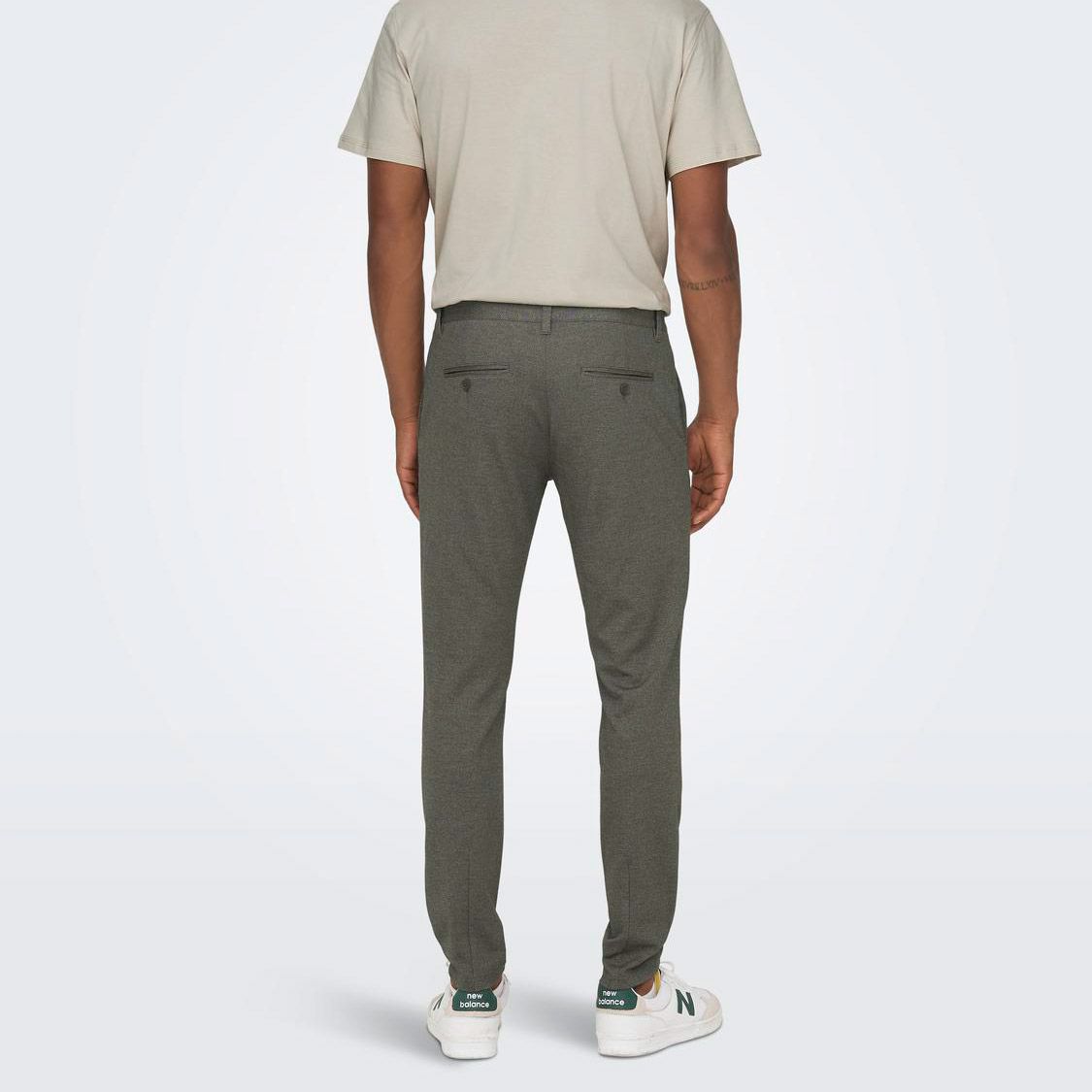 Only & Sons Mark Tap Herringbone Chino Heren