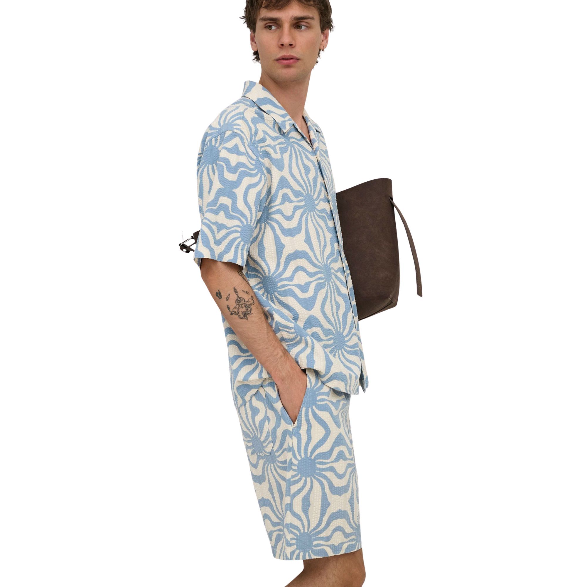 Only & Sons Cruz Relaxed Seersucker Set Heren