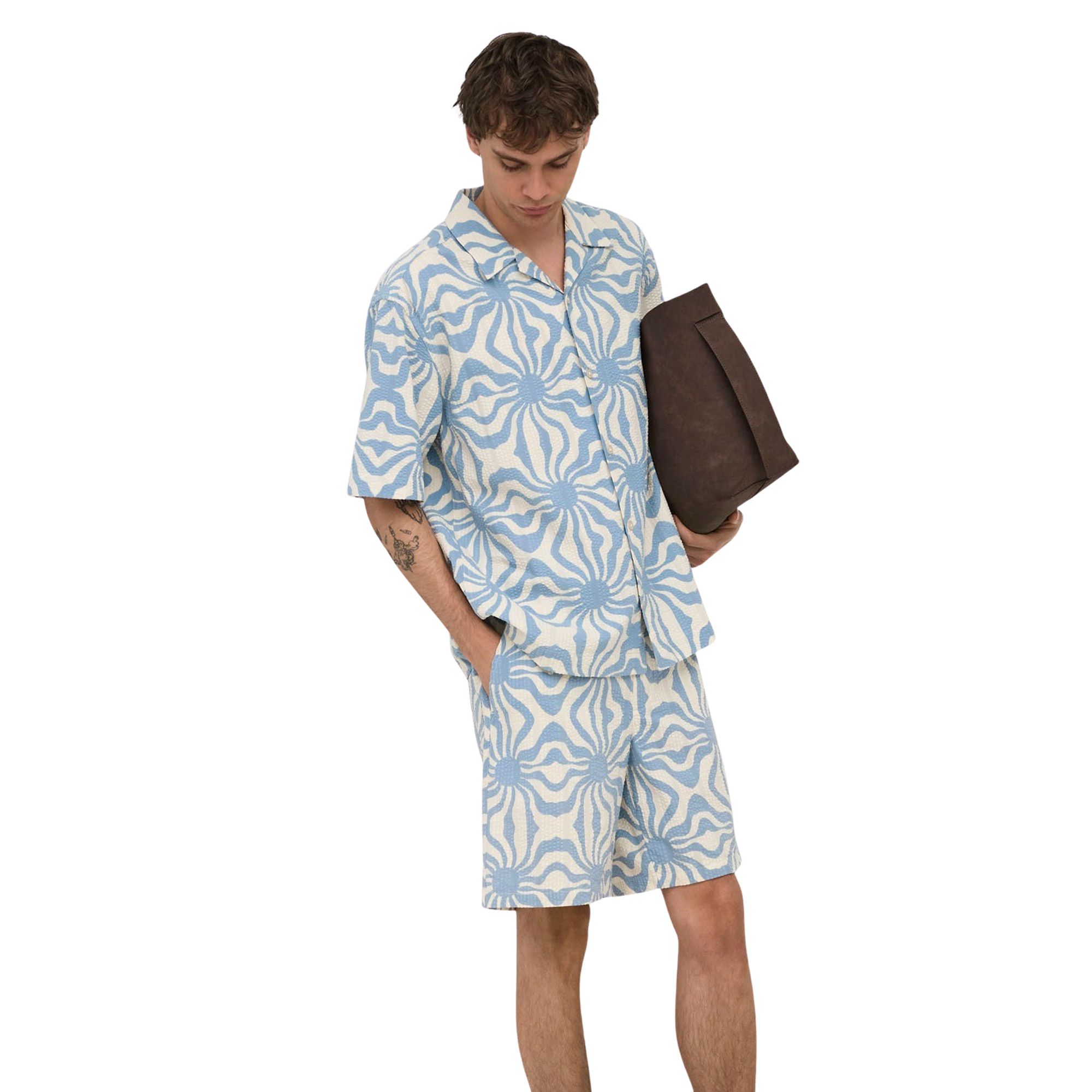 Only & Sons Cruz Relaxed Seersucker Set Heren