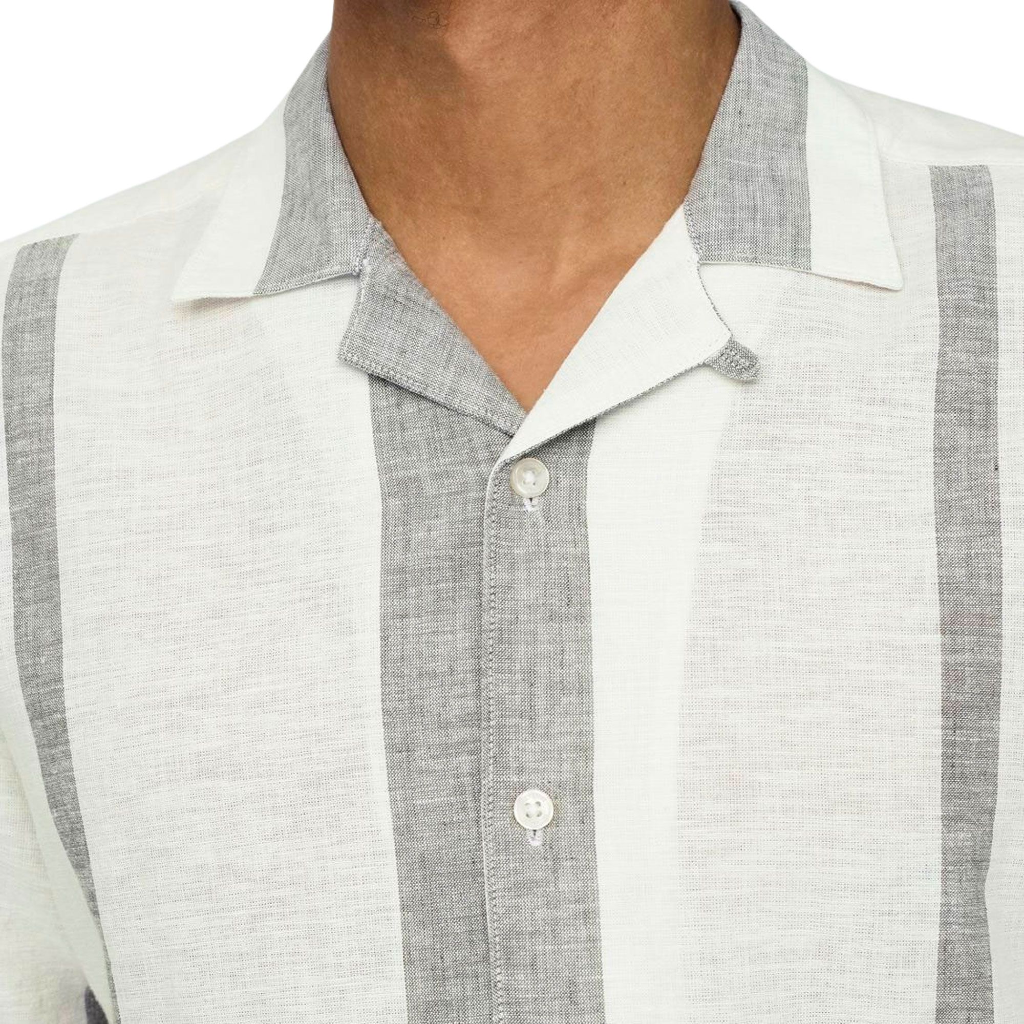 Only & Sons Caiden Stripe Linnen Overhemd Heren