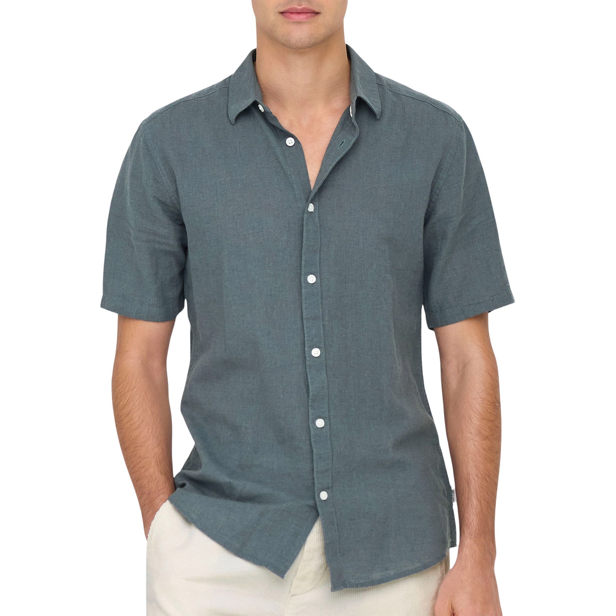 Only & Sons Caiden Solid Linnen Overhemd Heren