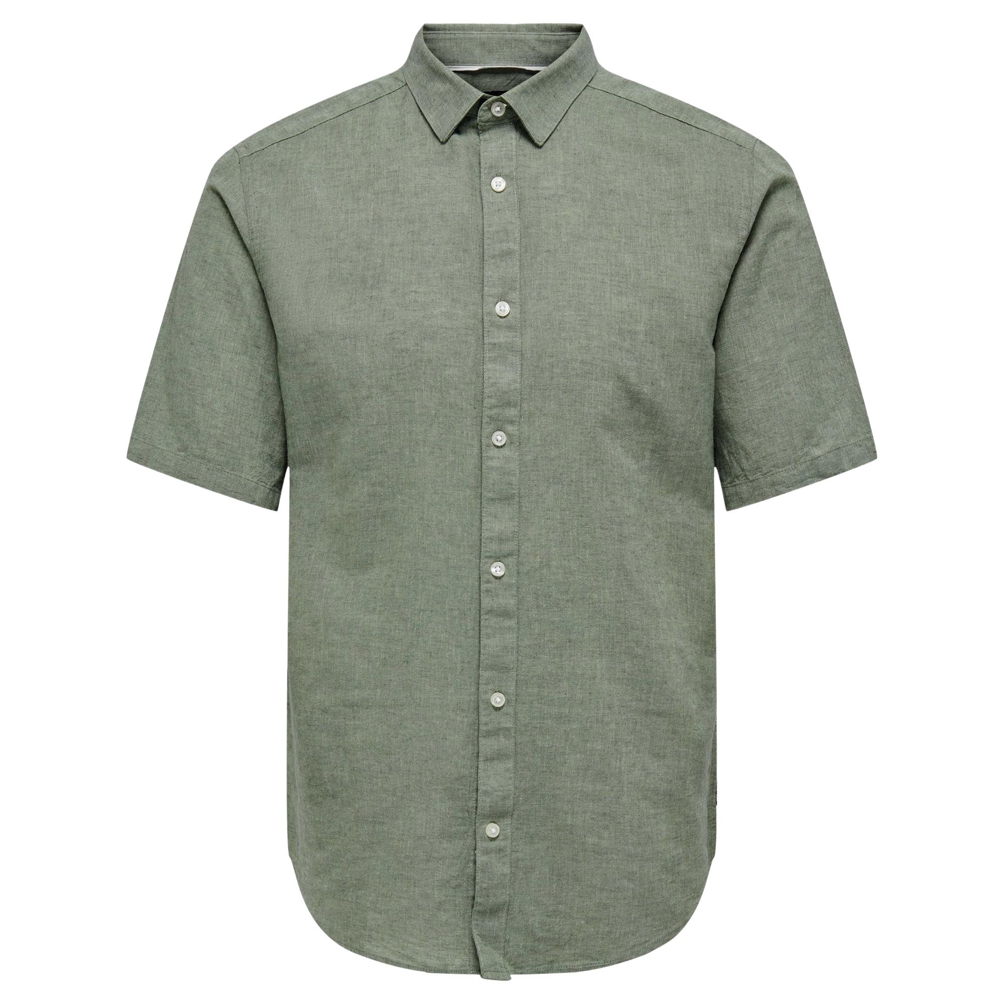 Only & Sons Caiden Solid Linnen Overhemd Heren