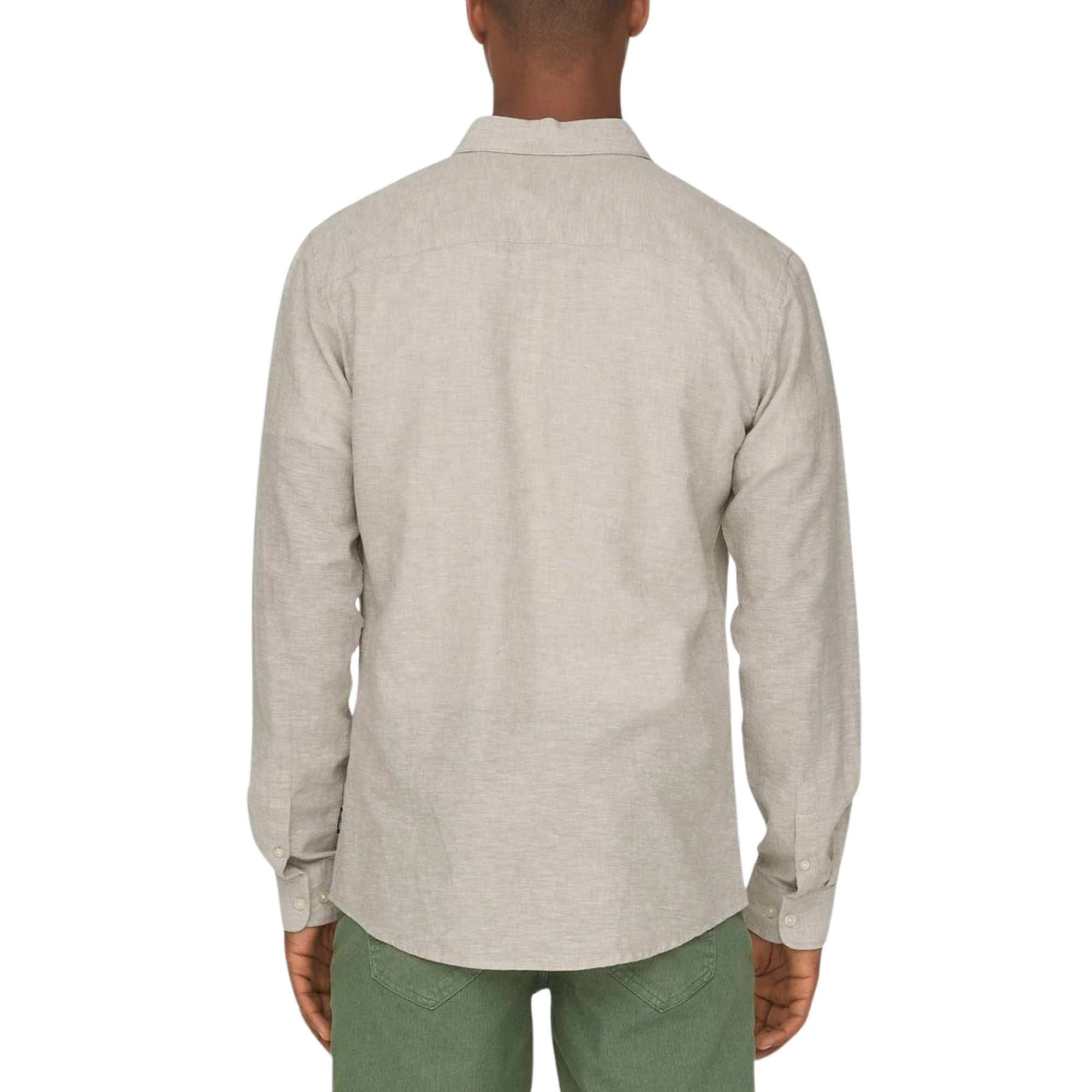 Only & Sons Caiden LS Solid Linnen Overhemd Heren
