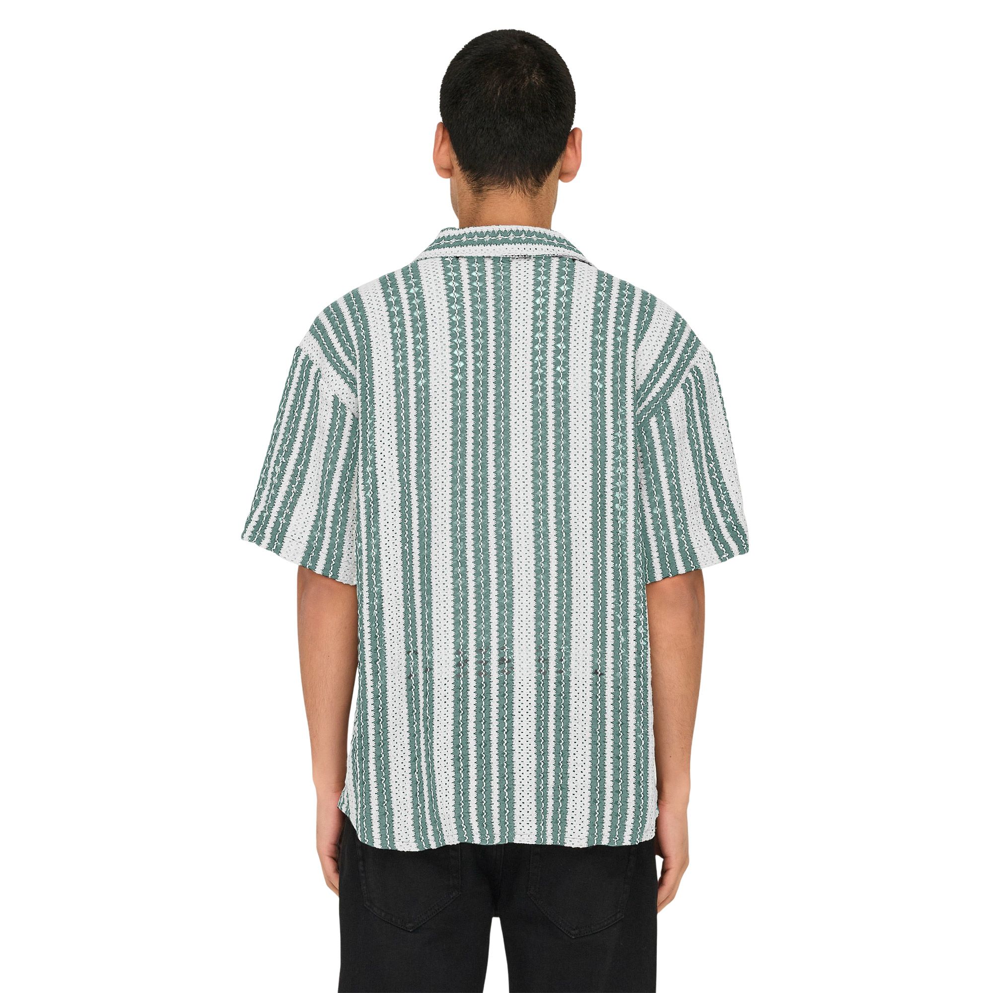 Only & Sons Dani Crochet SS Overhemd Heren