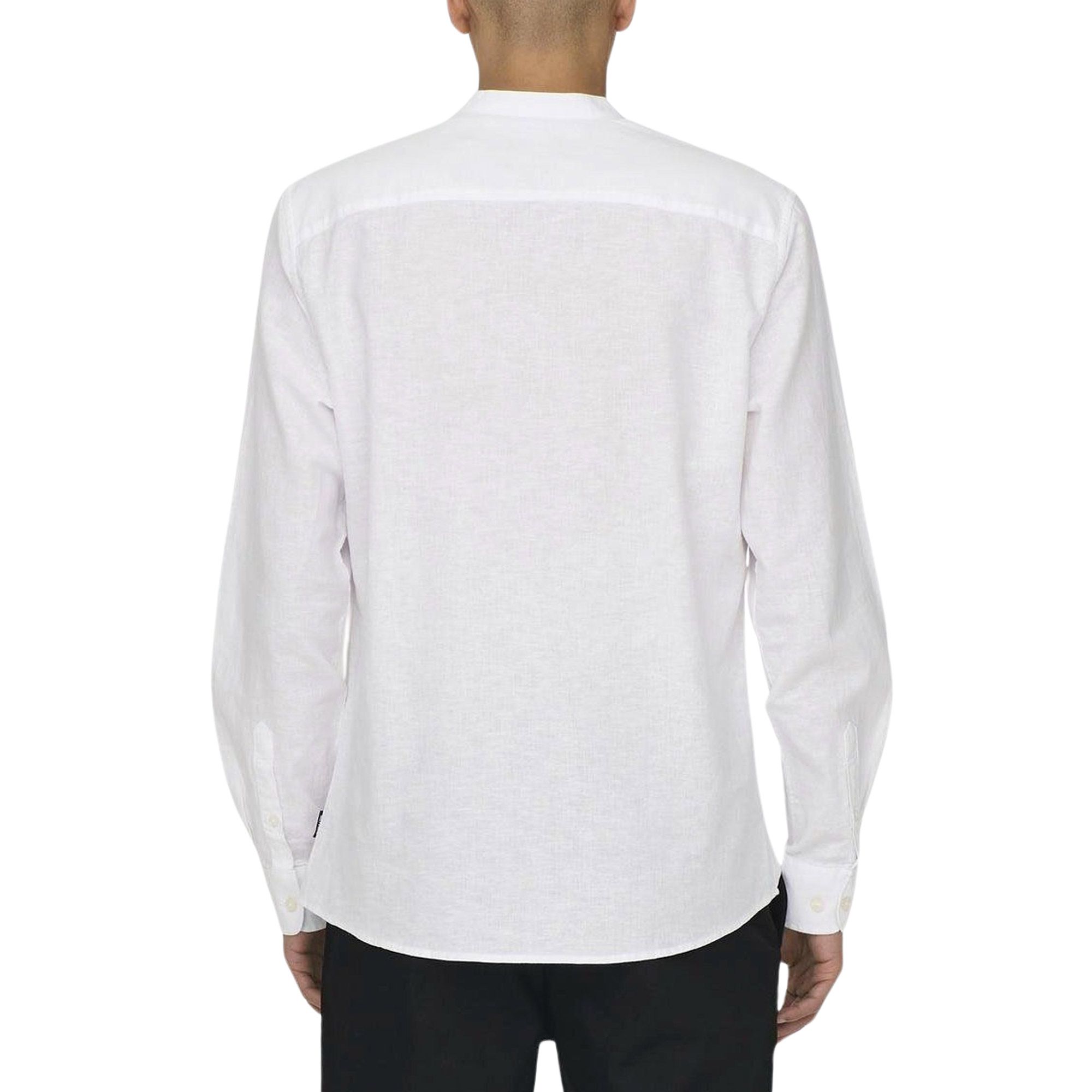 Only & Sons Caiden LS Solid Linnen Mao Overhemd Heren