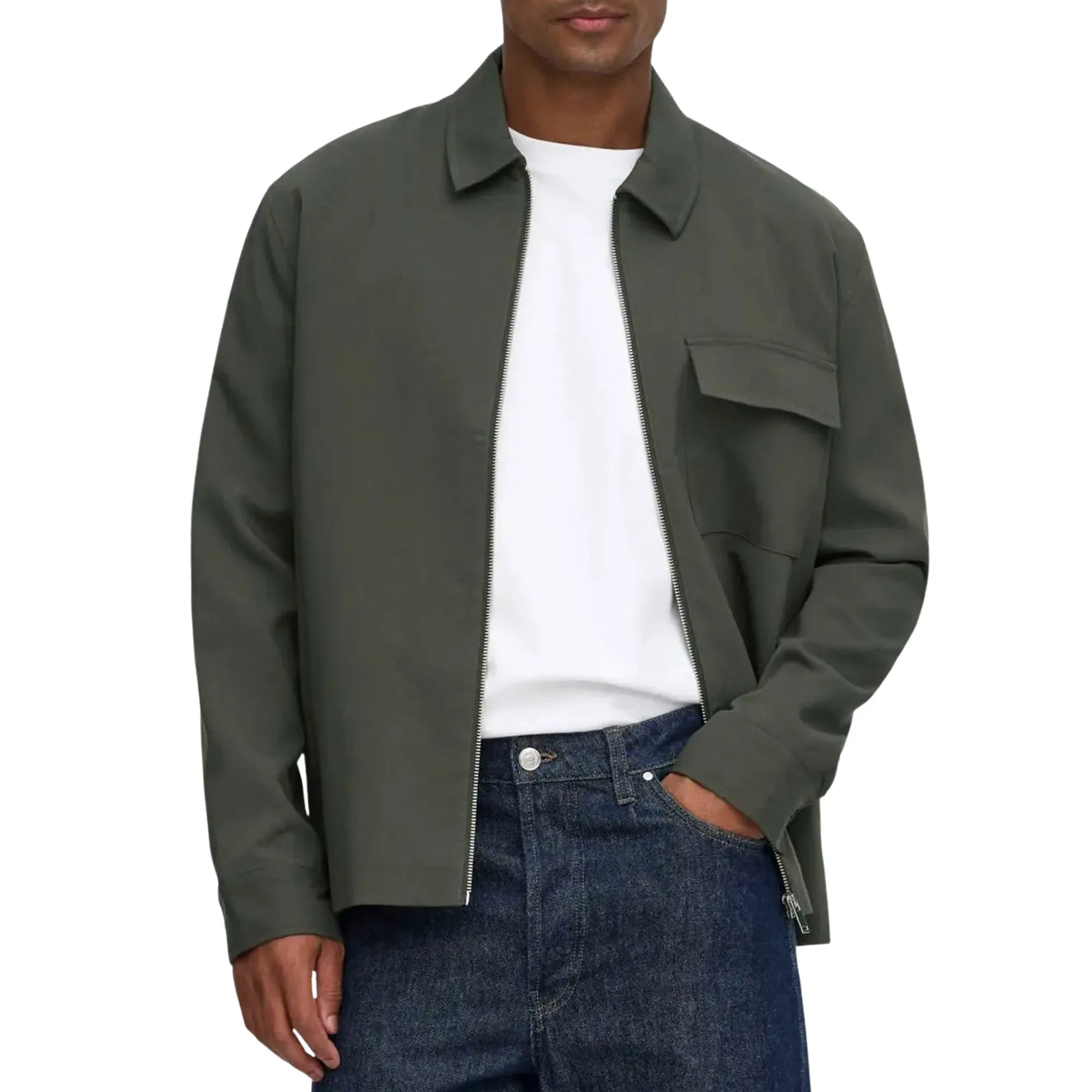 Only &amp; Sons Will Reg 0292 Zip Overshirt Men