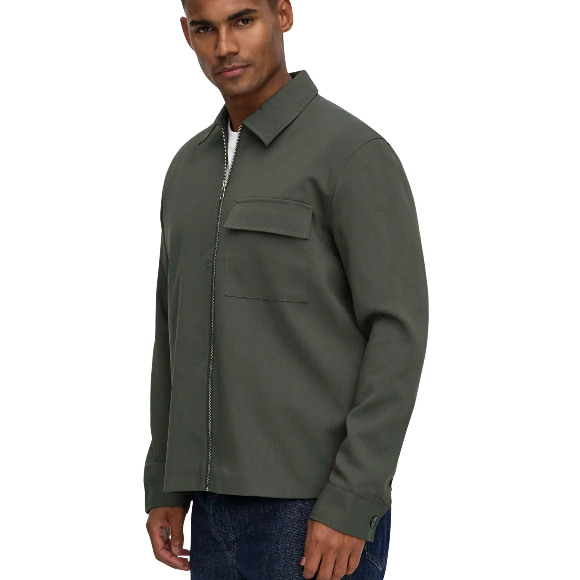 Only & Sons Will Reg 0292 Zip Overshirt Herren