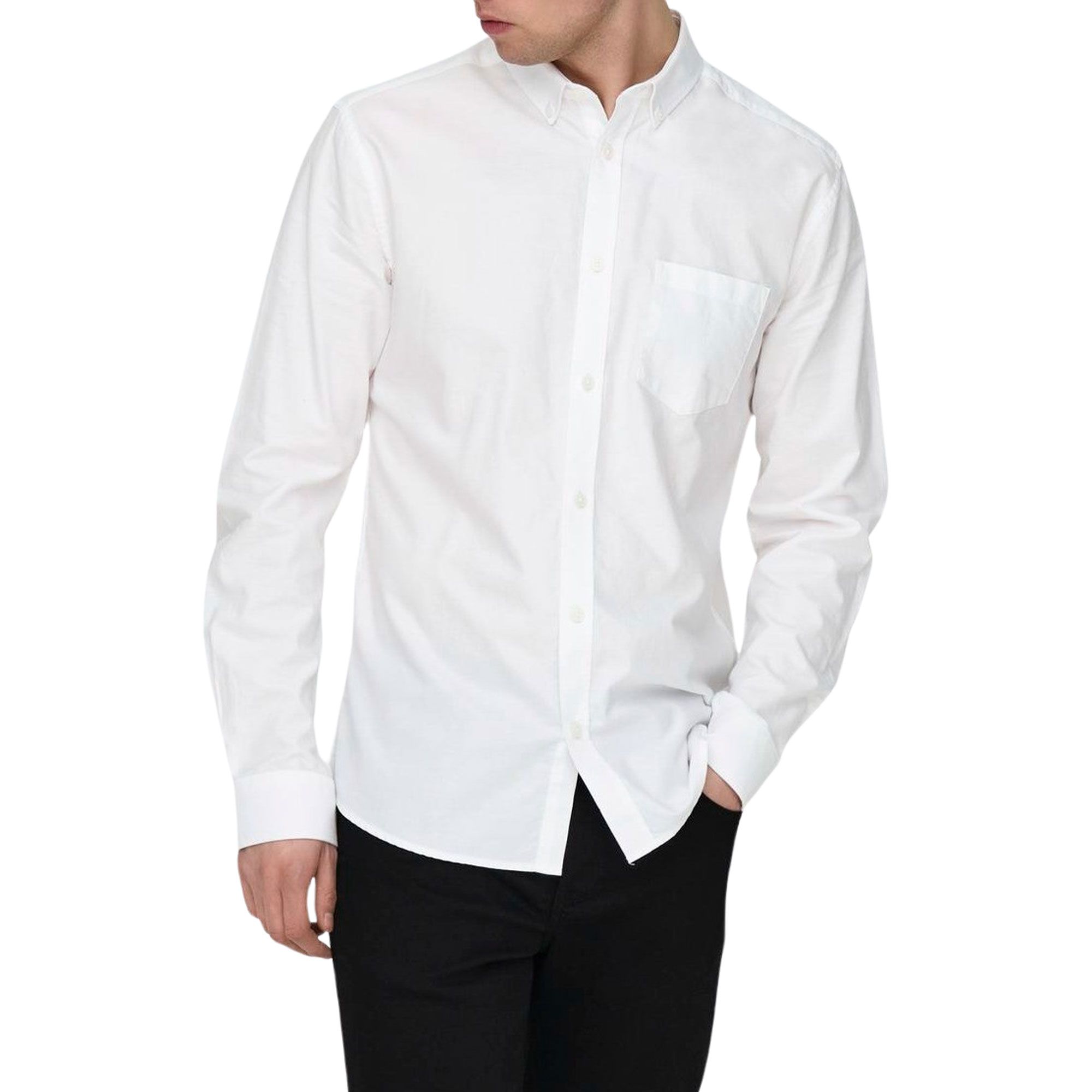 Only & Sons Alvaro Oxford Slim Overhemd Heren
