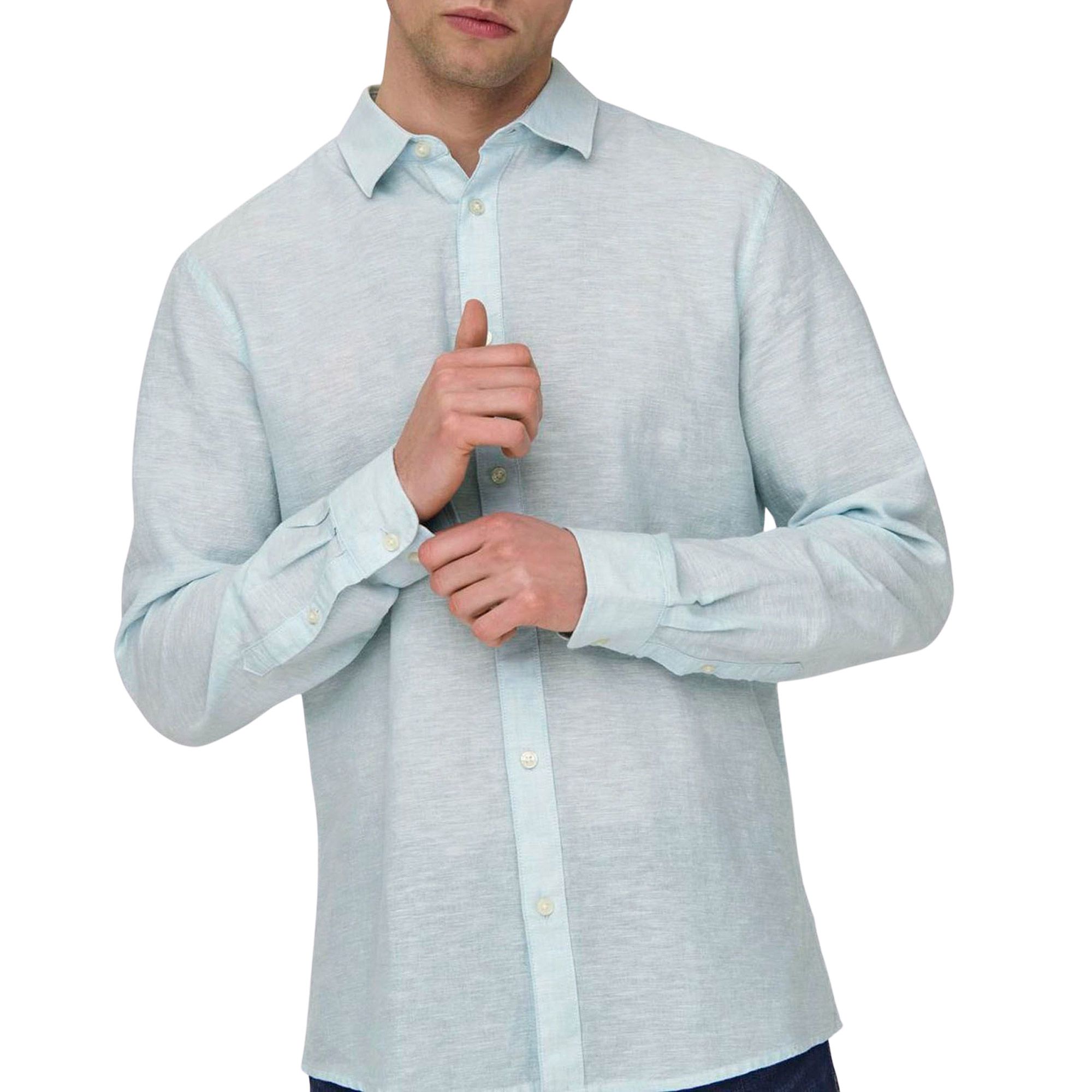 Only & Sons Caiden LS Solid Linnen Overhemd Heren
