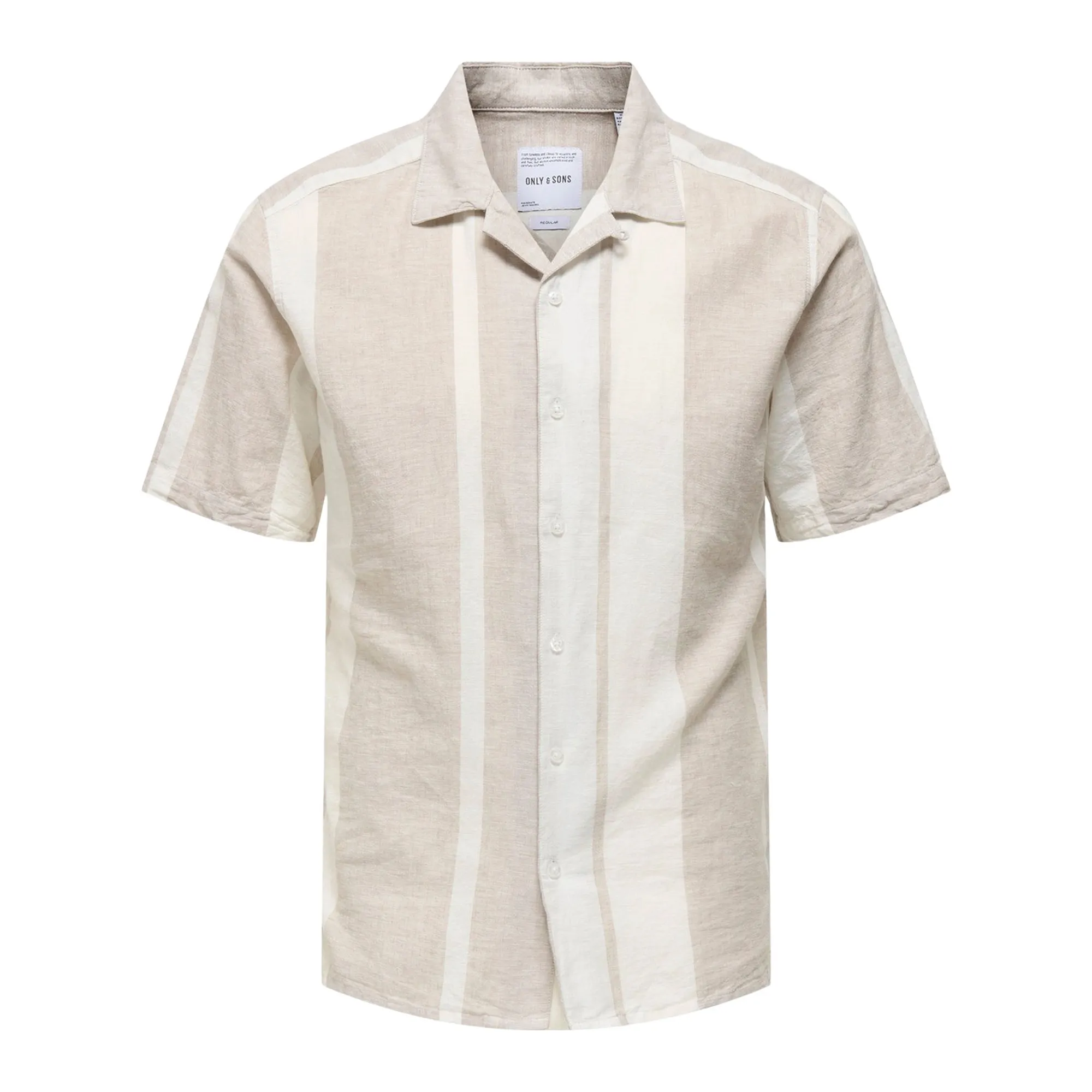 Only &amp; Sons Caiden Stripe Linnen Overhemd Heren
