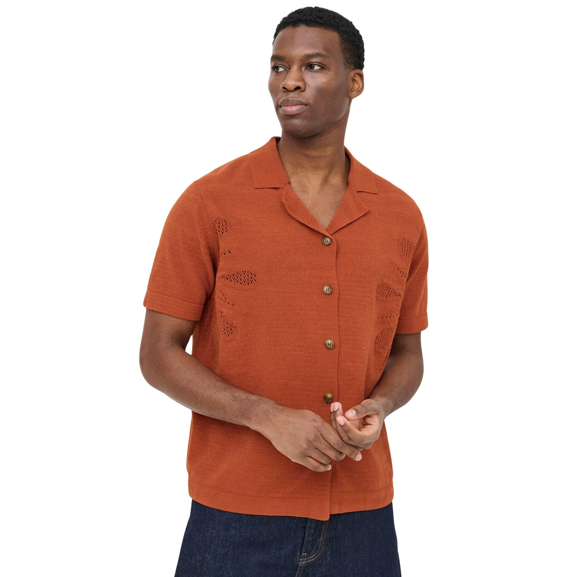 Only & Sons Jam Life Knit SS Overhemd Heren