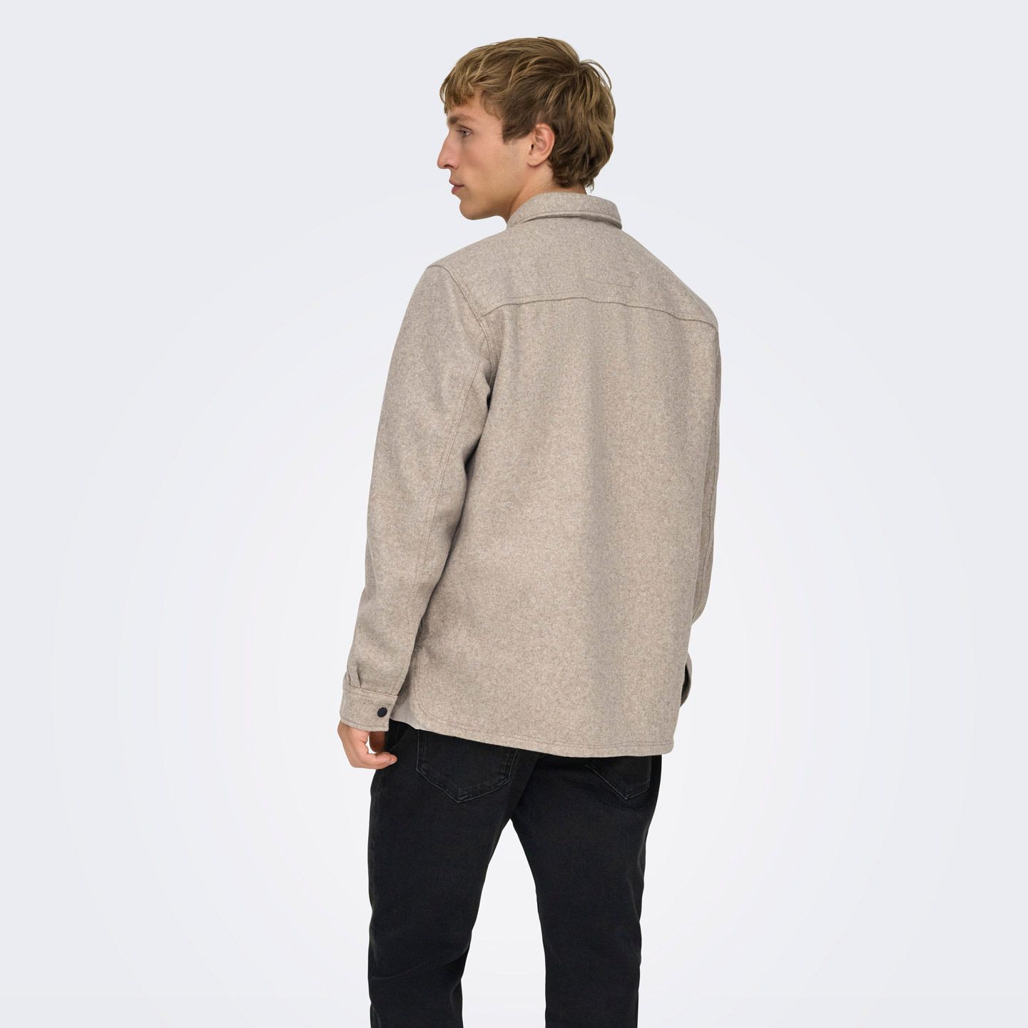 Only & Sons Sash Woolen Overshirt Heren