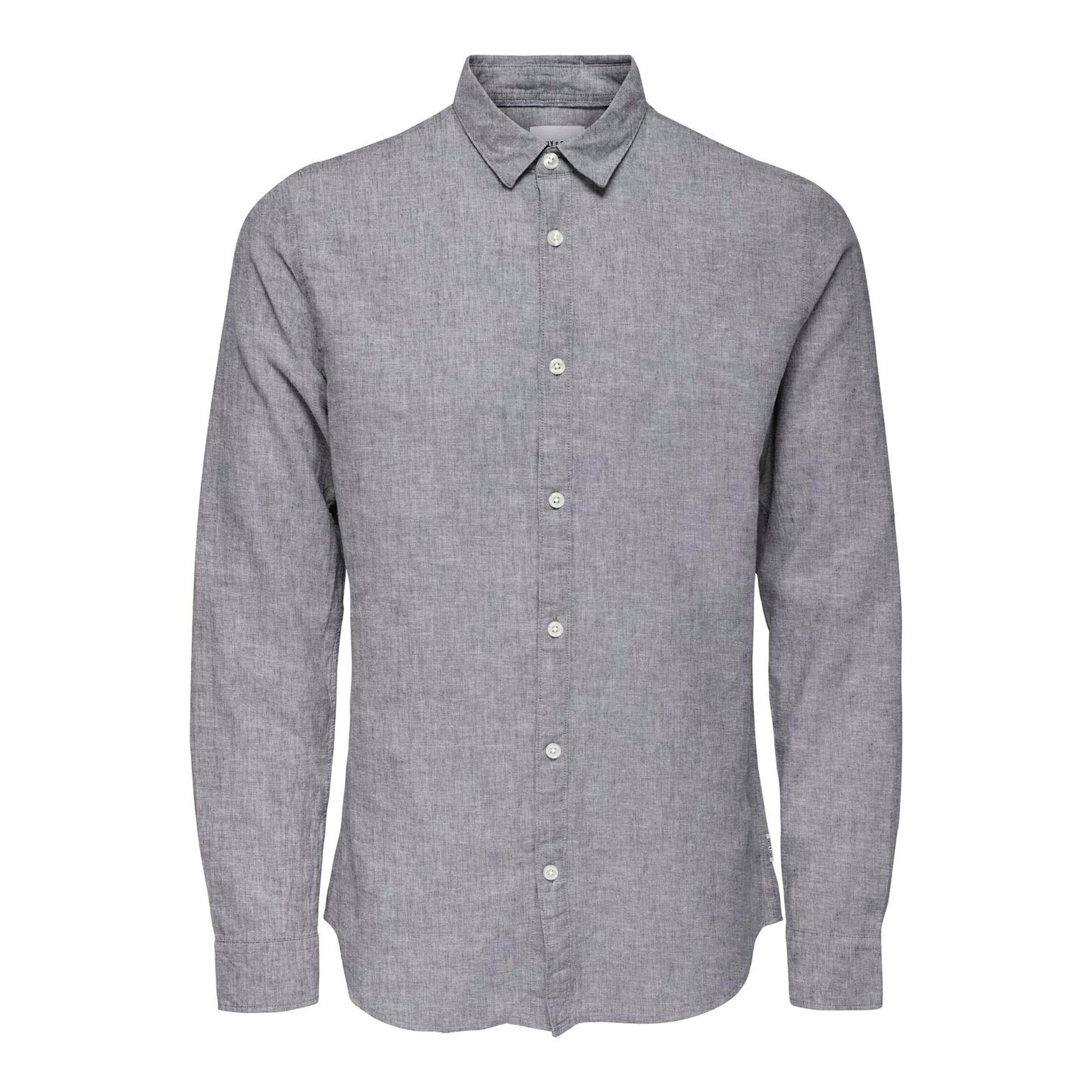 Only & Sons Caiden LS Solid Linnen Overhemd Heren