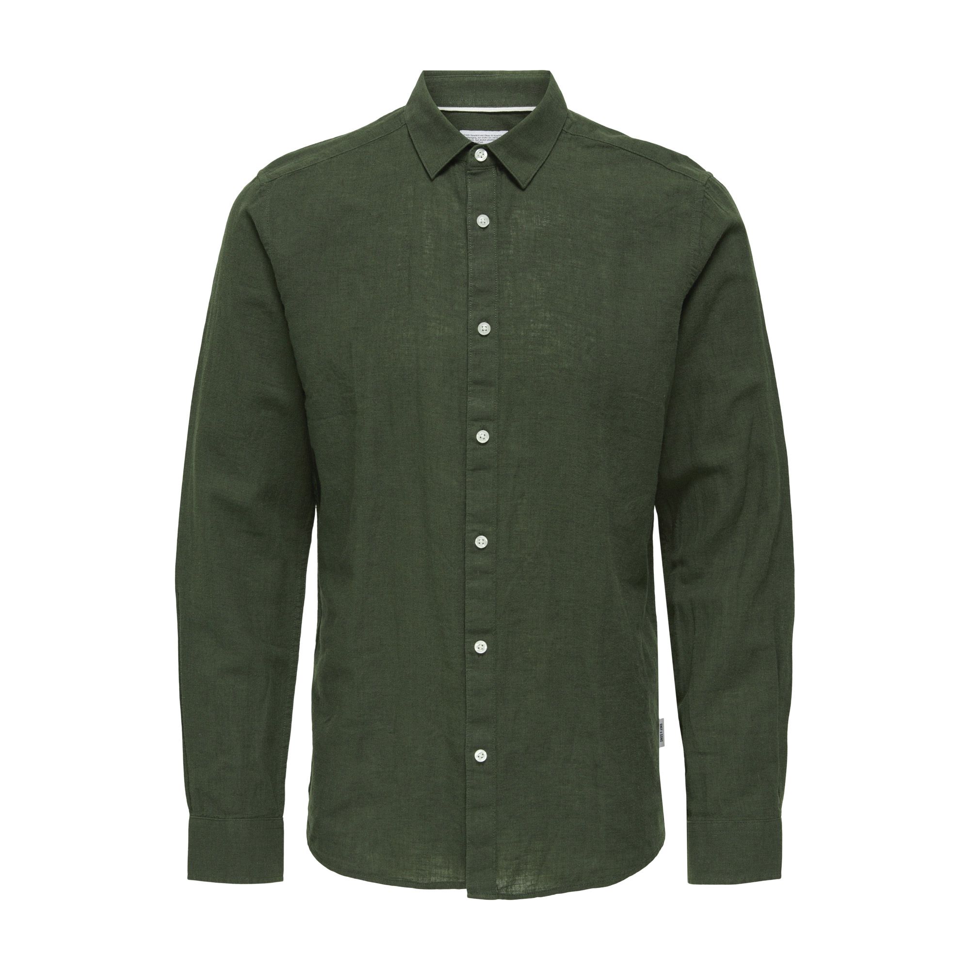 Only & Sons Caiden LS Solid Linnen Overhemd Heren