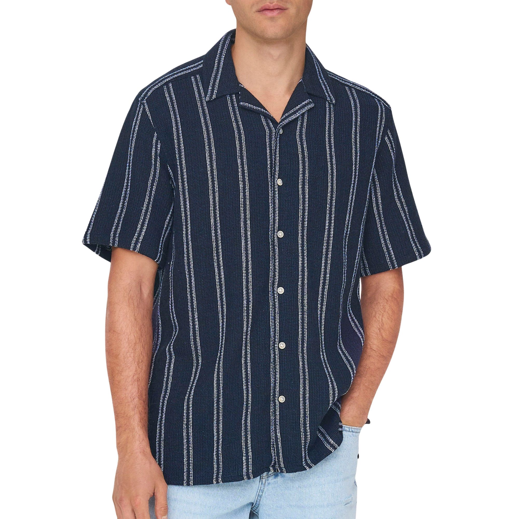 Only &amp; Sons Trev Life Stripe Overhemd Heren 
