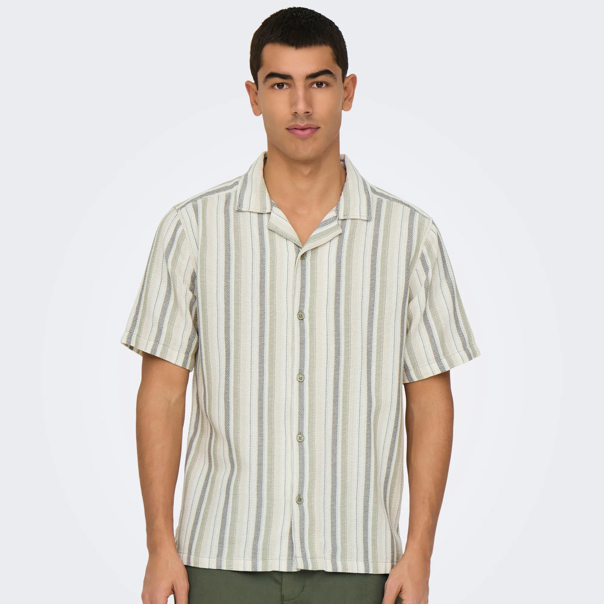 Only & Sons Trev Life Stripe Overhemd Heren 
