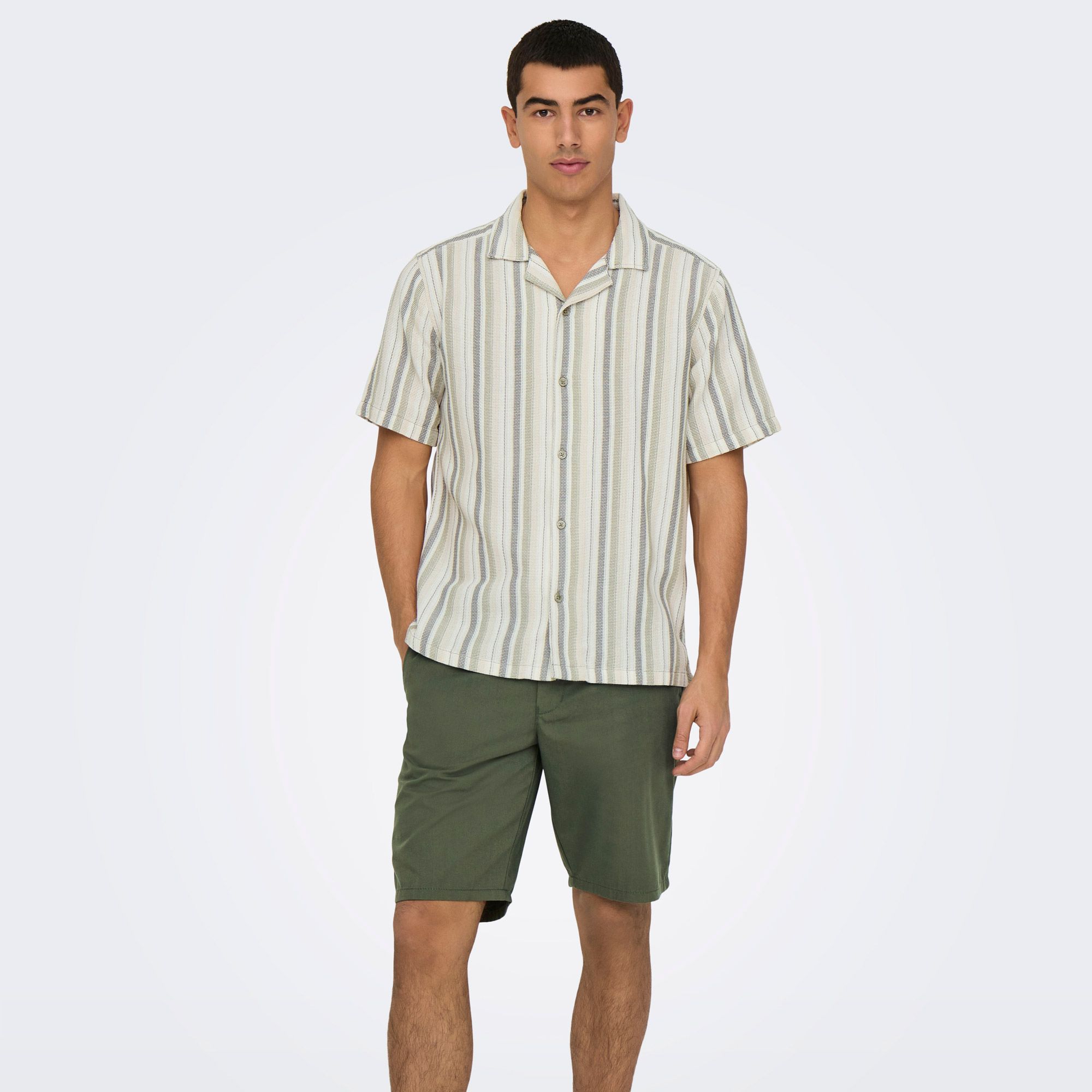 Only & Sons Trev Life Stripe Overhemd Heren 