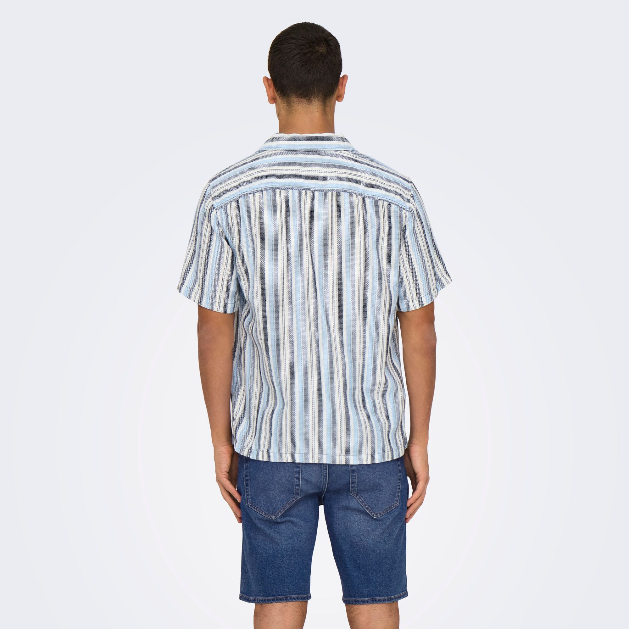 Only & Sons Trev Life Stripe Overhemd Heren 