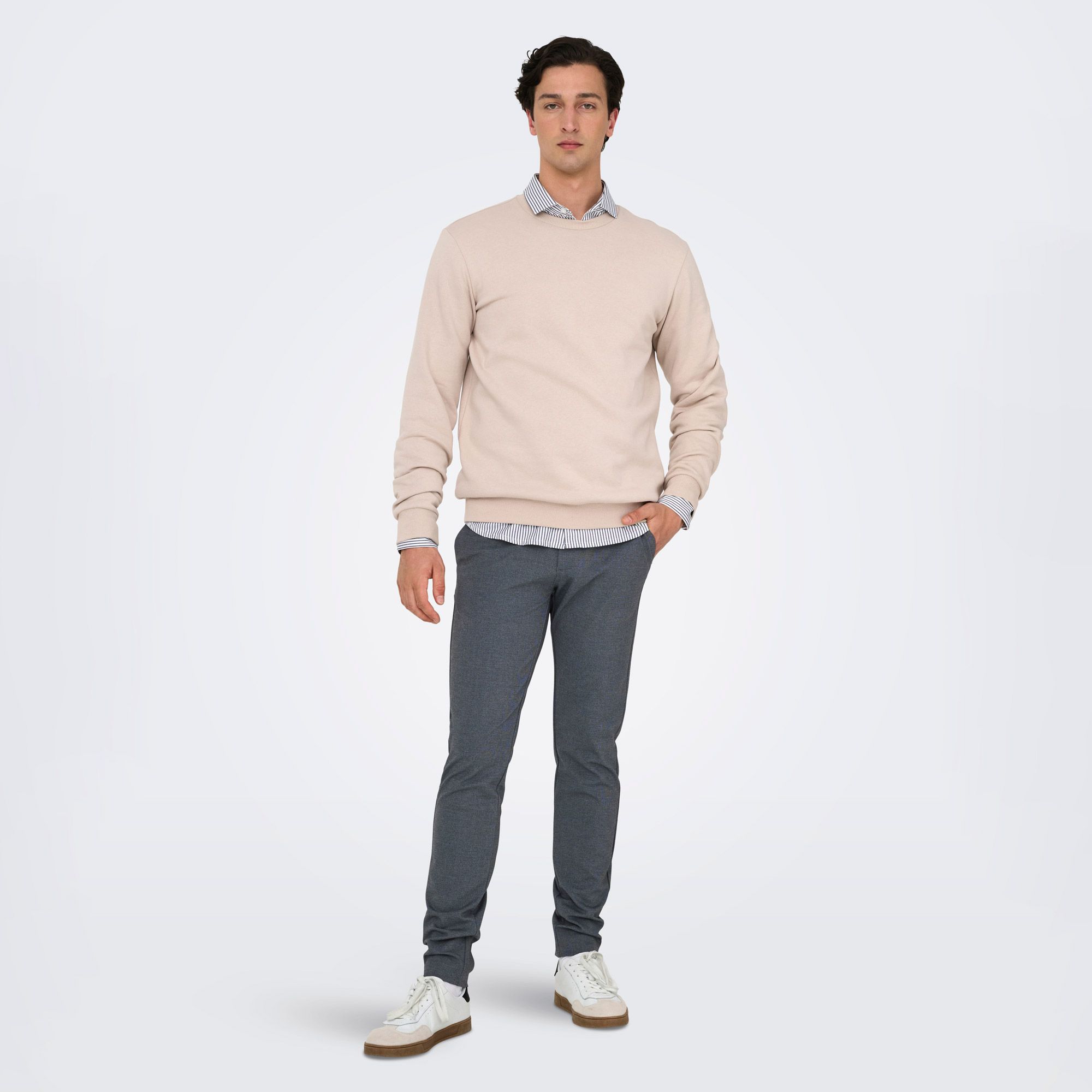 Only & Sons Mark Slim Ditsy Broek Heren