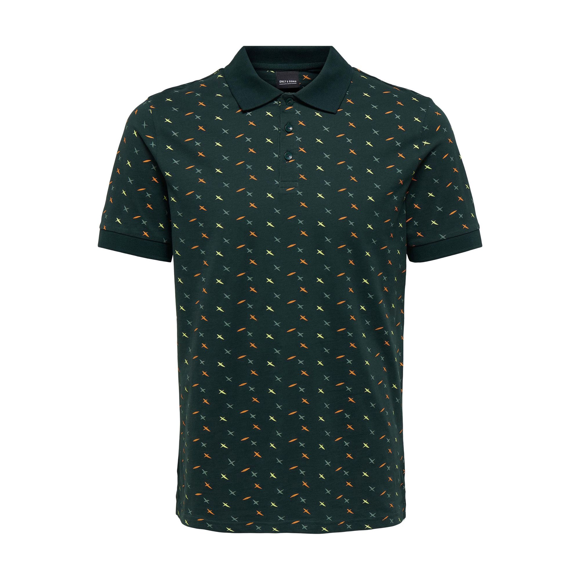 Only & Sons Milan Regular Ditsy AOP Polo Heren