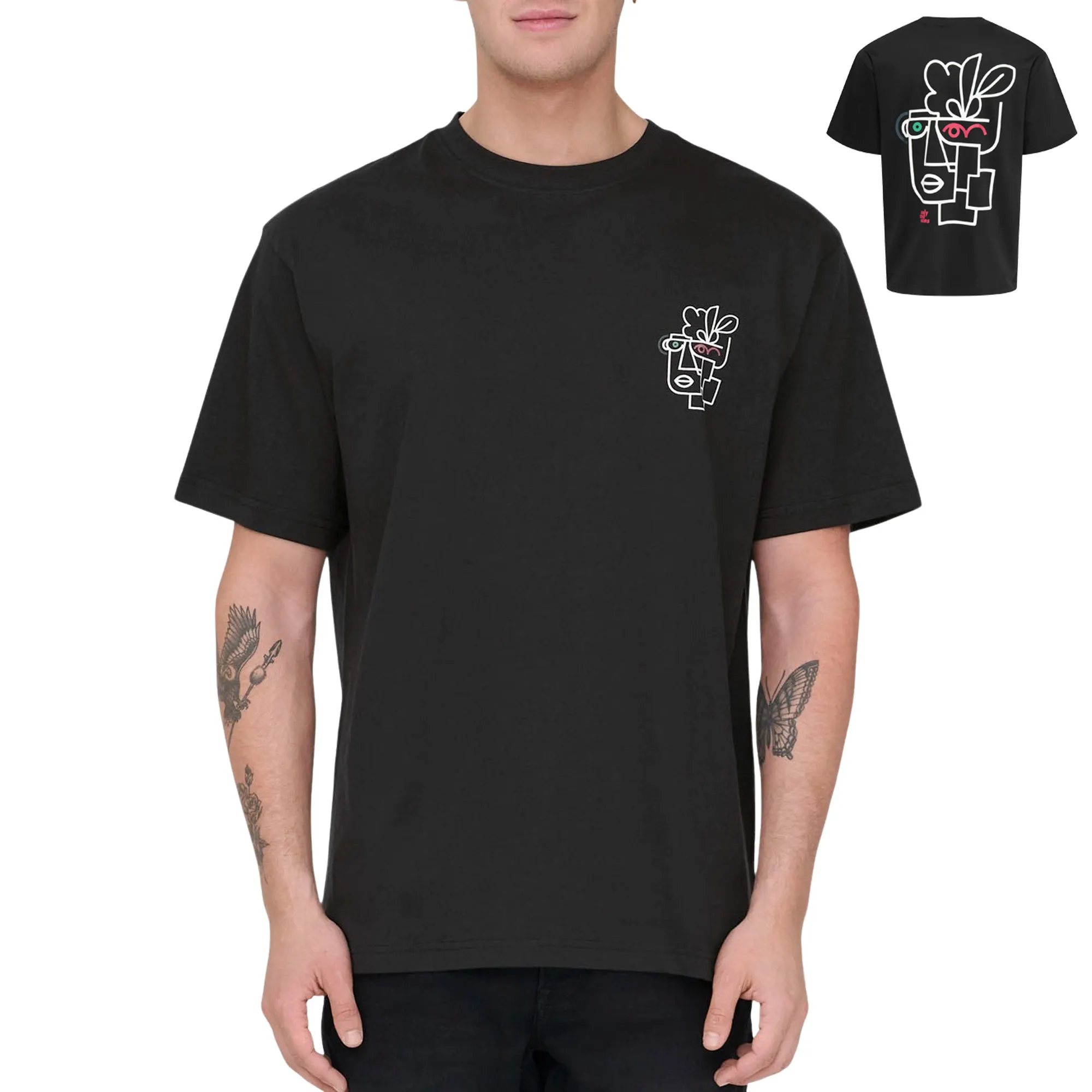 Only & Sons Fred Life Relaxed Print Shirt Heren