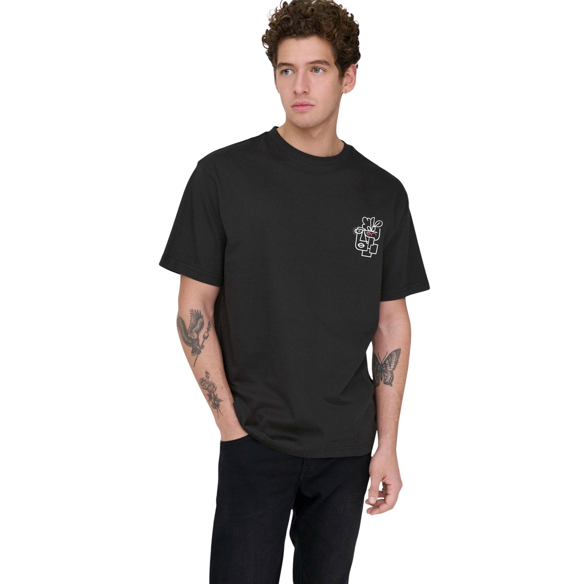 Only & Sons Fred Life Relaxed Print Shirt Heren