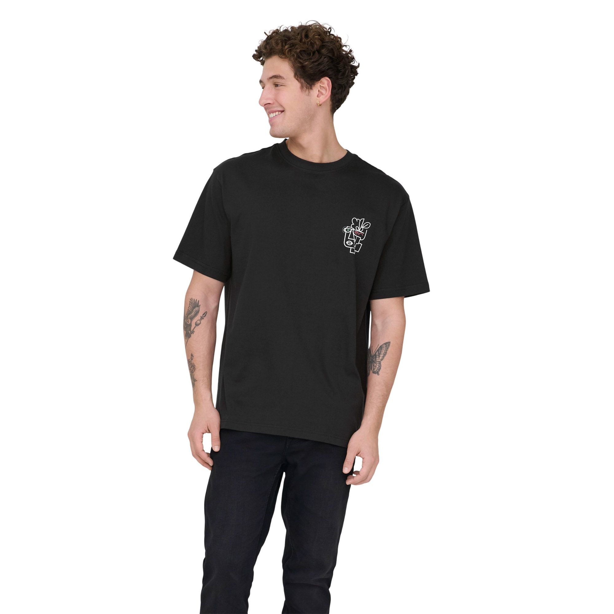 Only & Sons Fred Life Relaxed Print Shirt Heren
