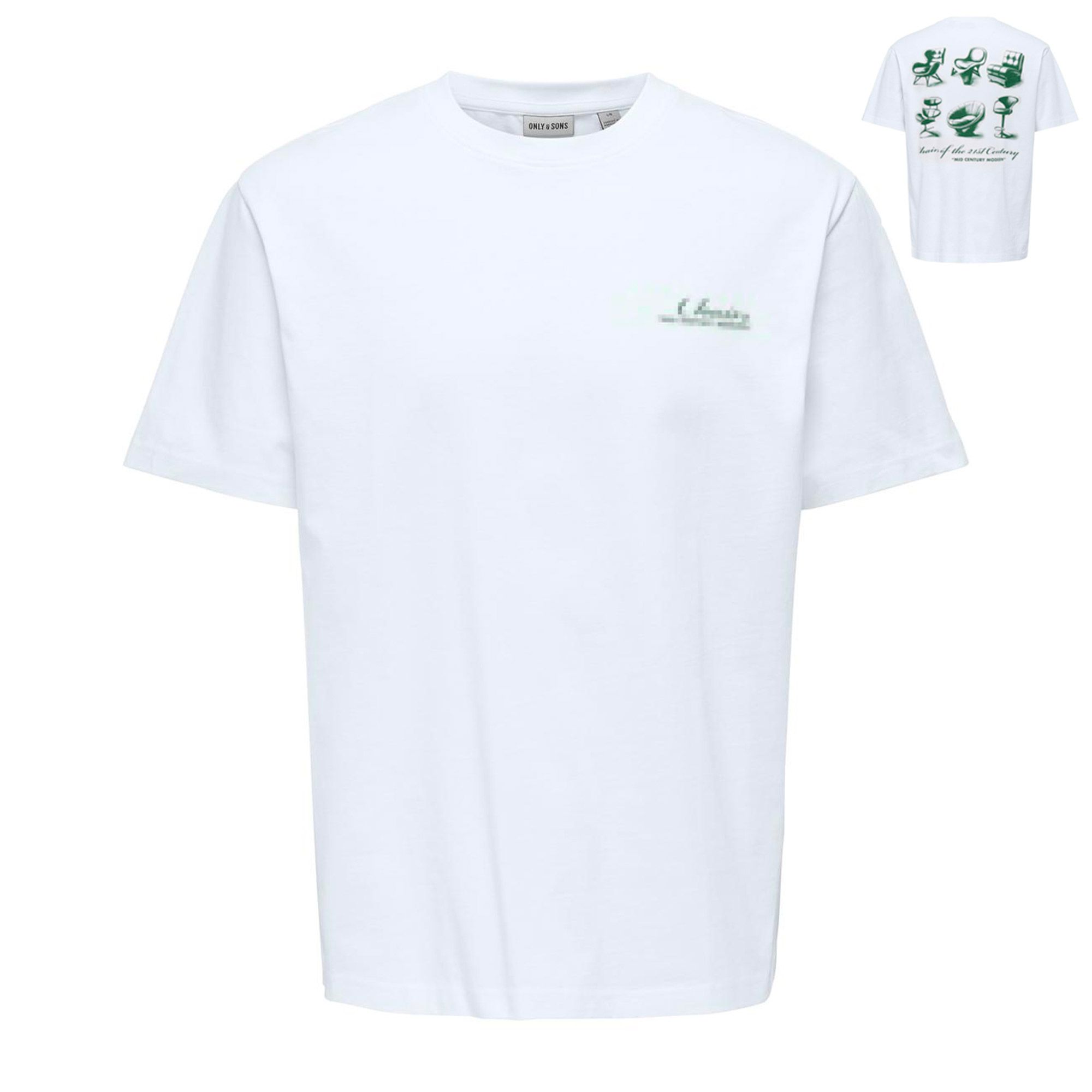 Only & Sons Fred Life Relaxed Print Shirt Heren