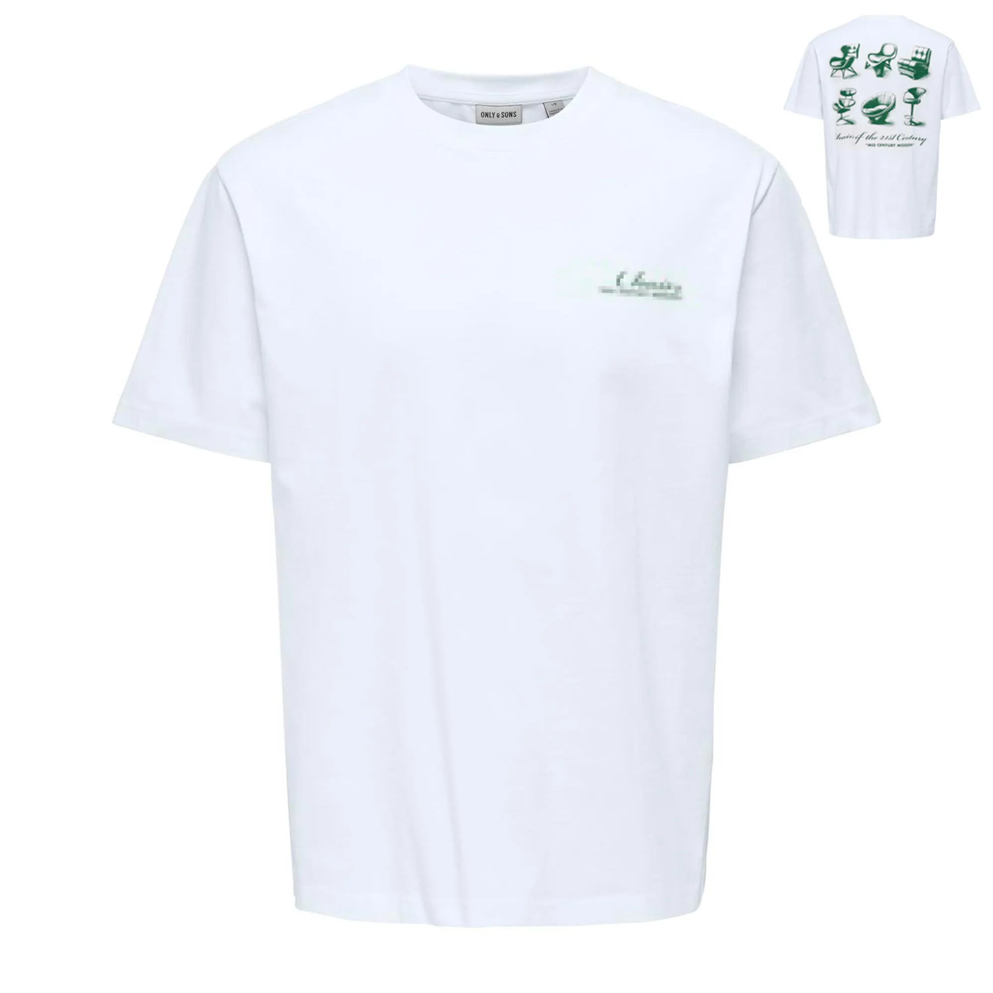 Only & Sons Fred Life Relaxed Print Shirt Heren