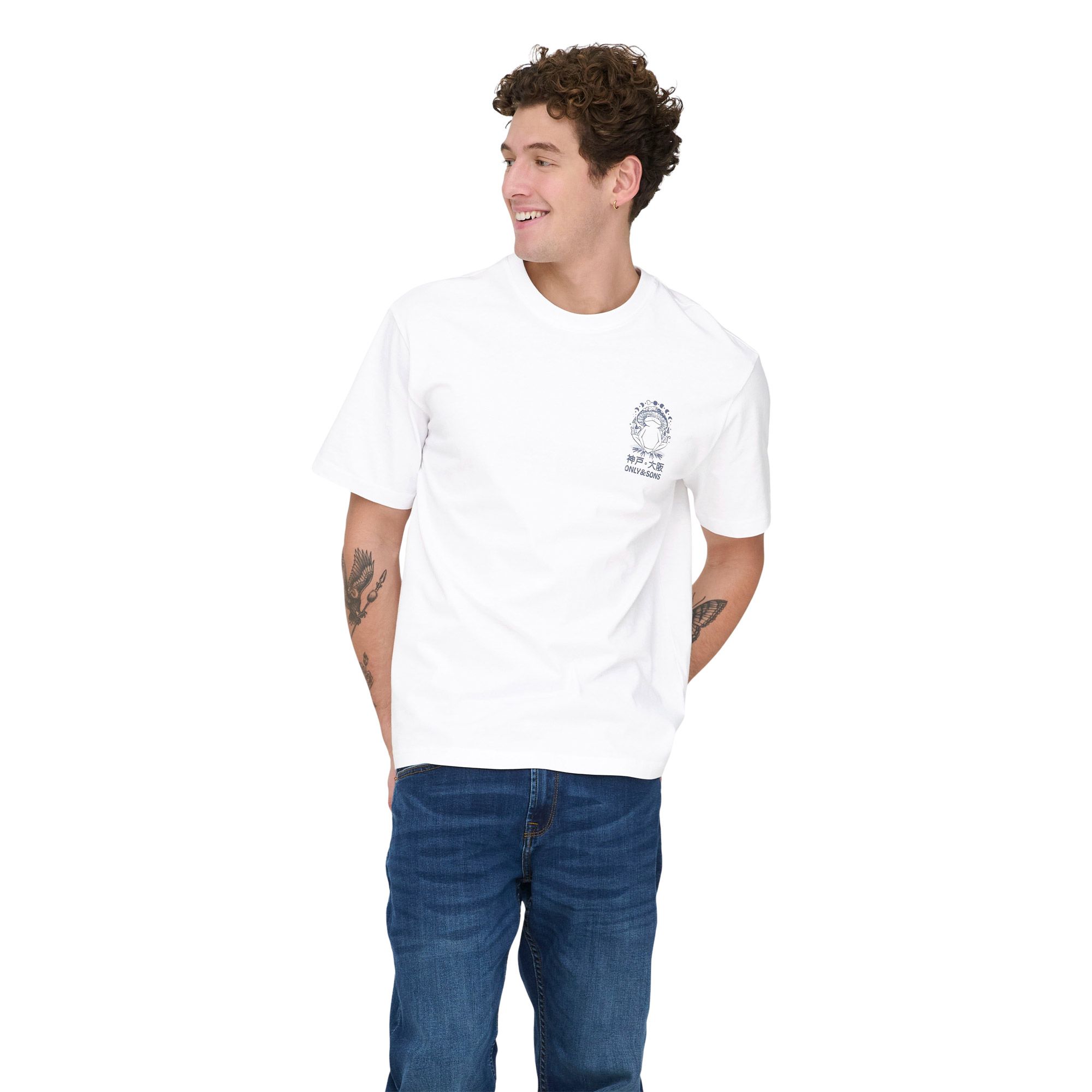 Only & Sons Fred Life Relaxed Print Shirt Heren