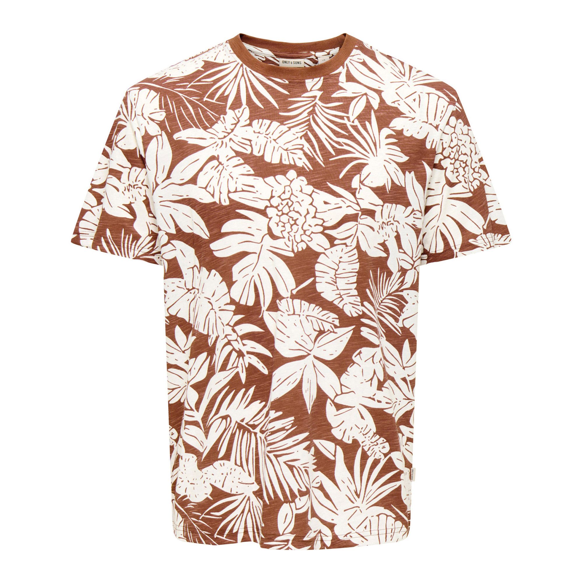Only & Sons Perry Life Regular Leaf AOP Shirt Heren