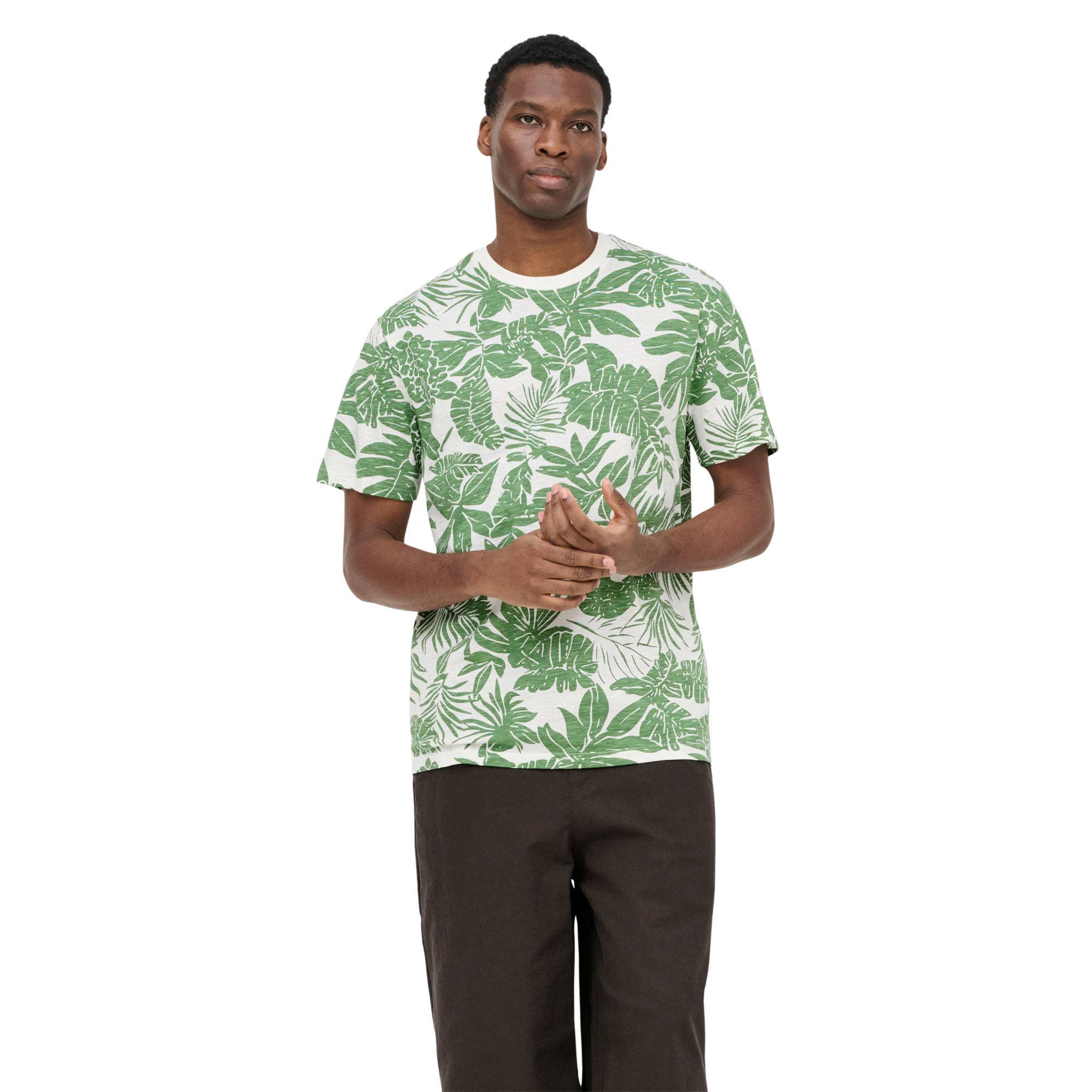 Only & Sons Perry Life Regular Leaf AOP Shirt Heren