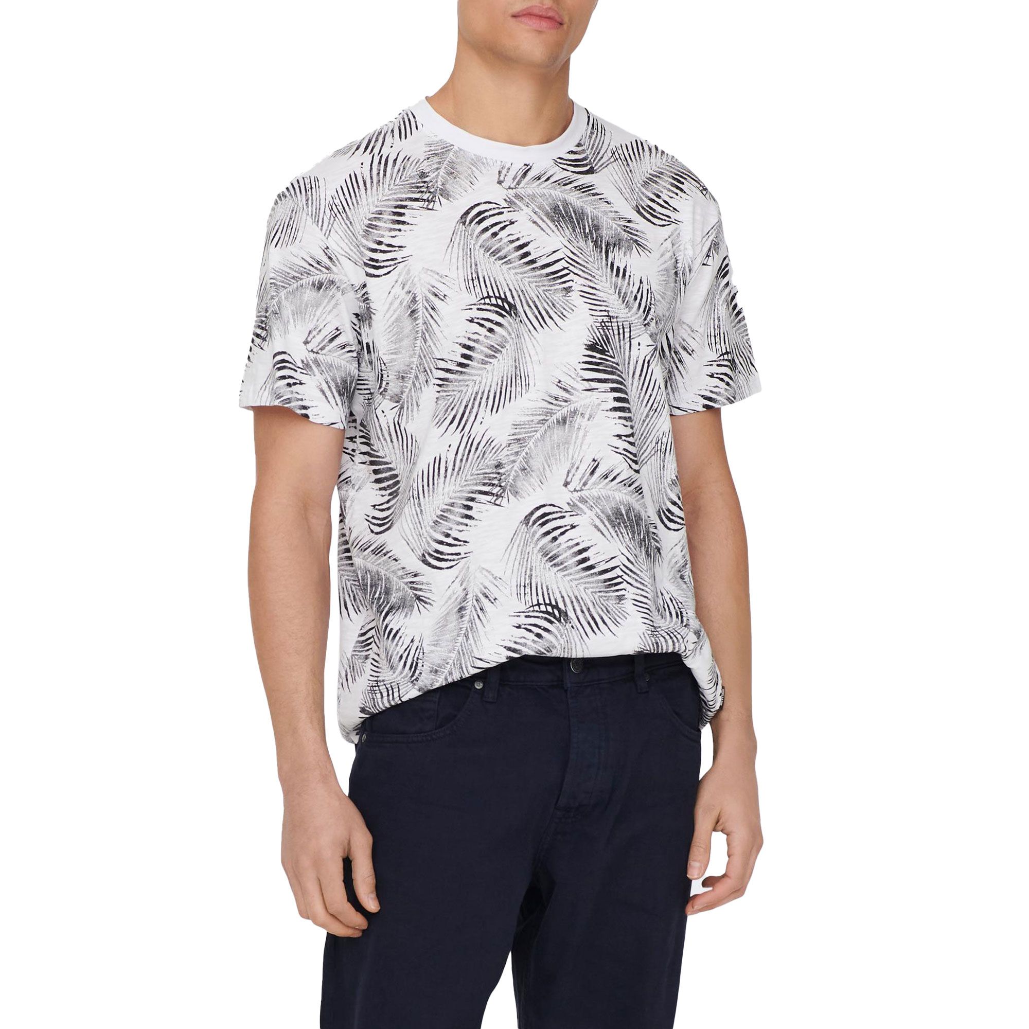 Only & Sons Perry Life Regular Leaf AOP Shirt Heren