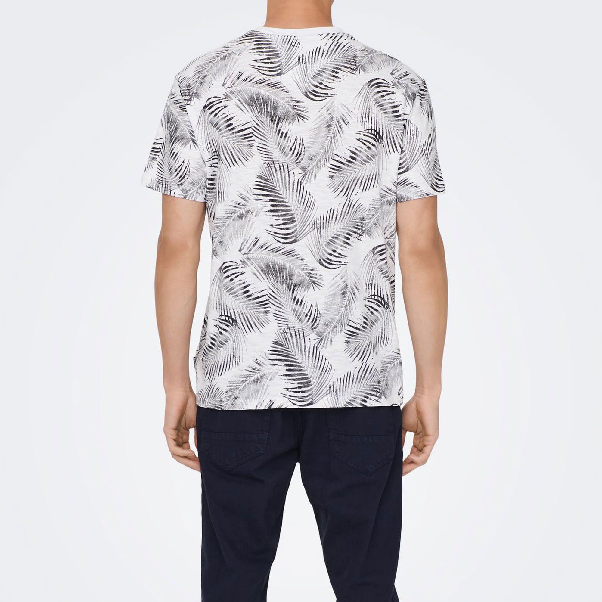 Only & Sons Perry Life Regular Leaf AOP Shirt Heren