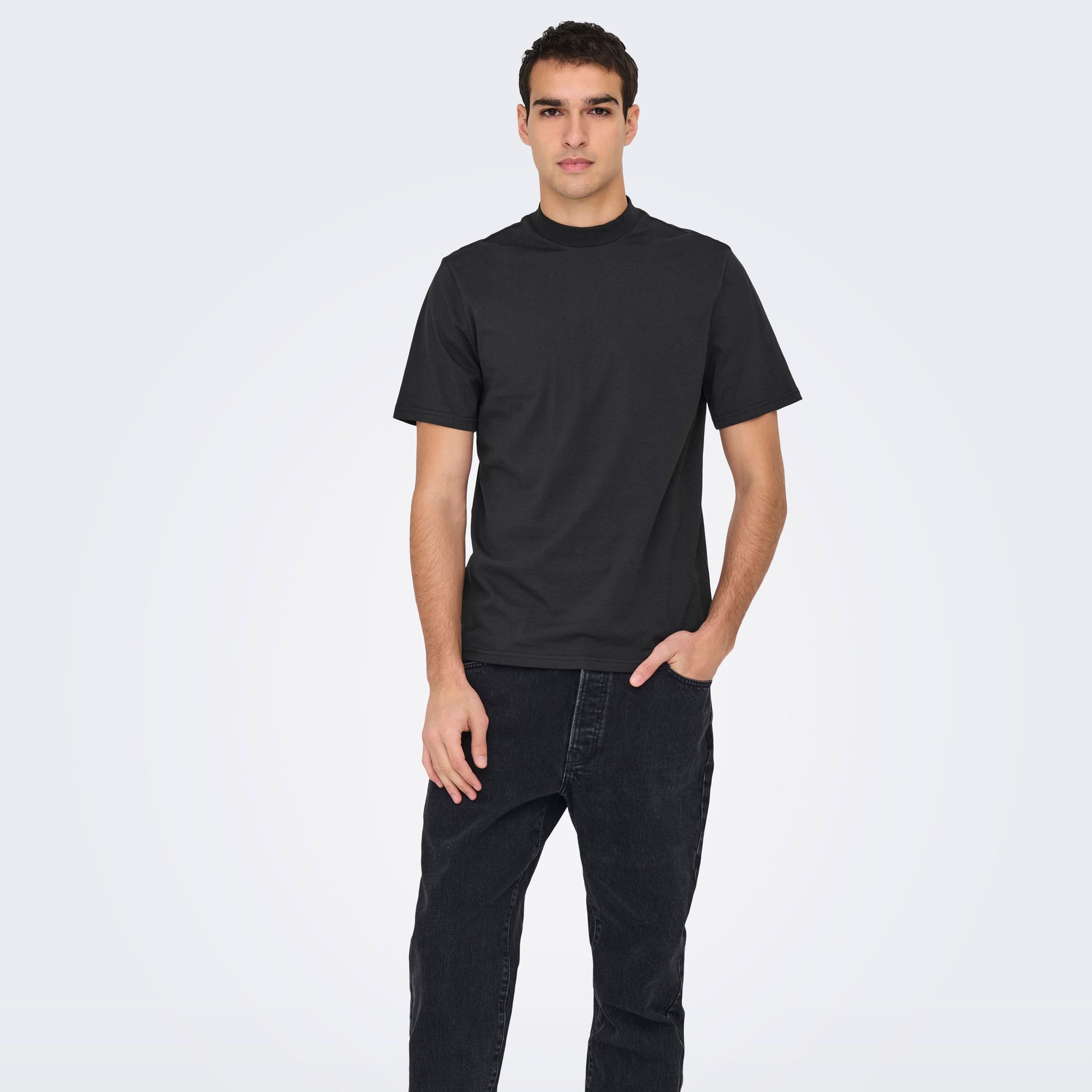 Seulement & Sons Otis Life Mock Neck Shirt Heren