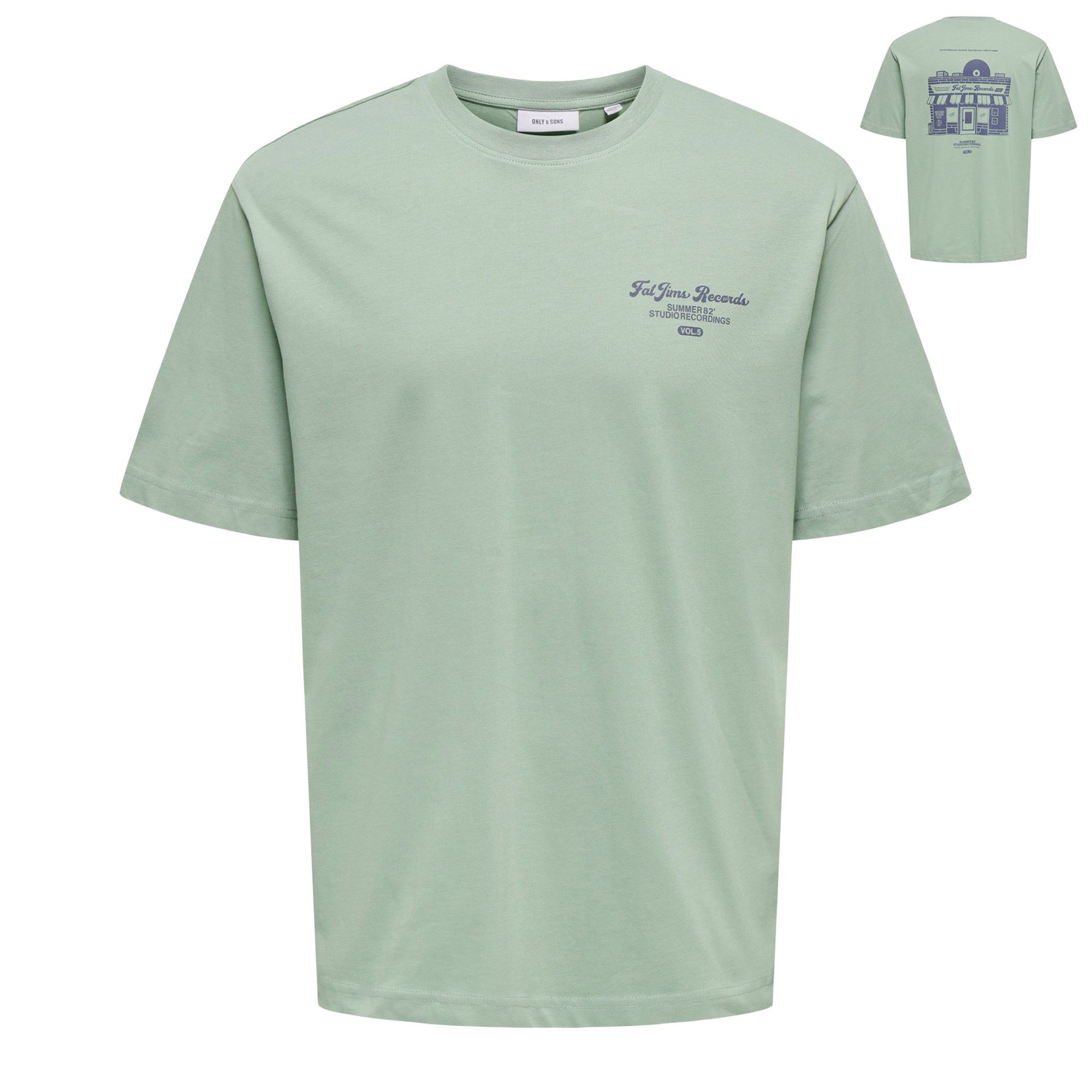 T-shirt Only & Sons Rylan Record Relaxed Hommes