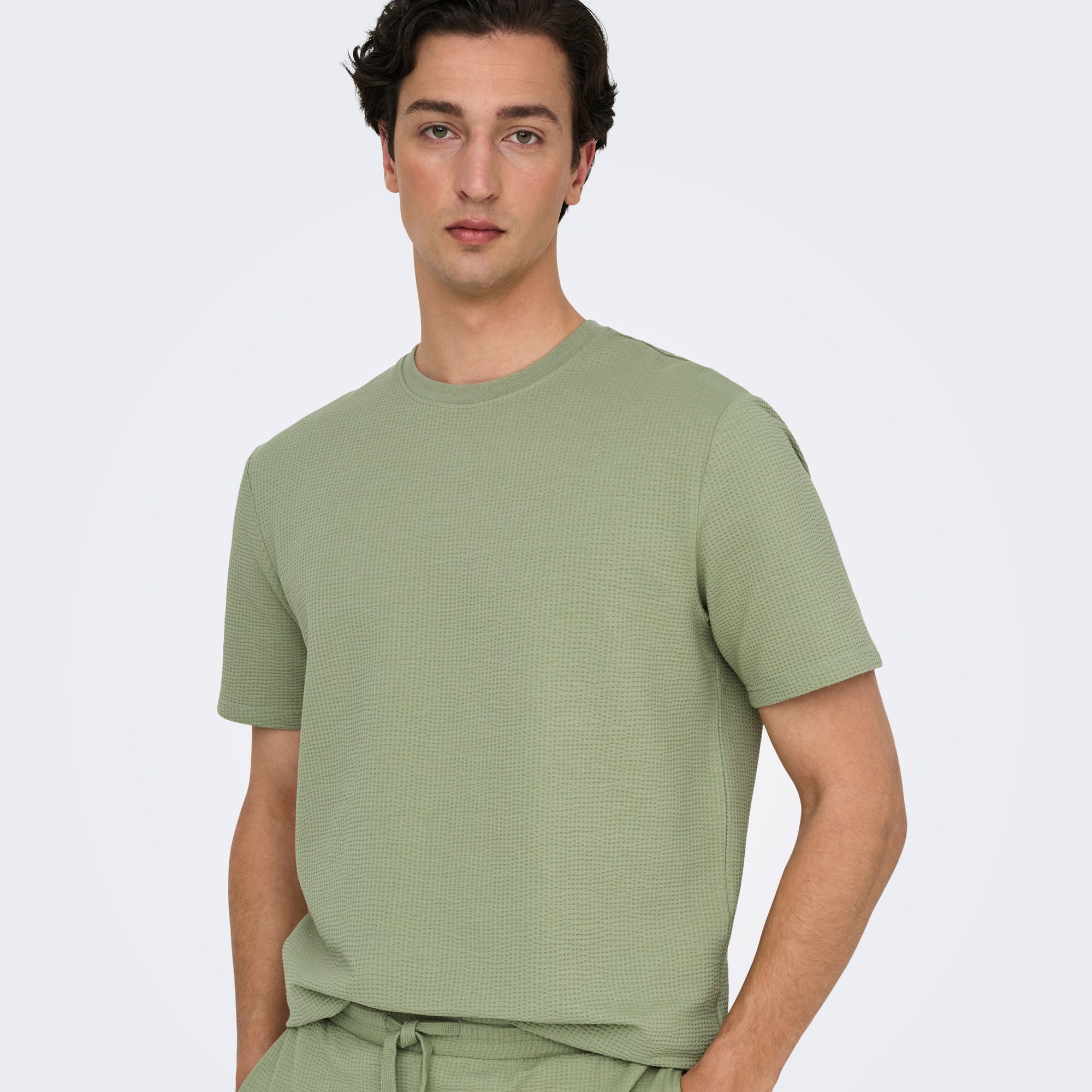 Only & Sons Kian Life Seersucker Shirt Heren