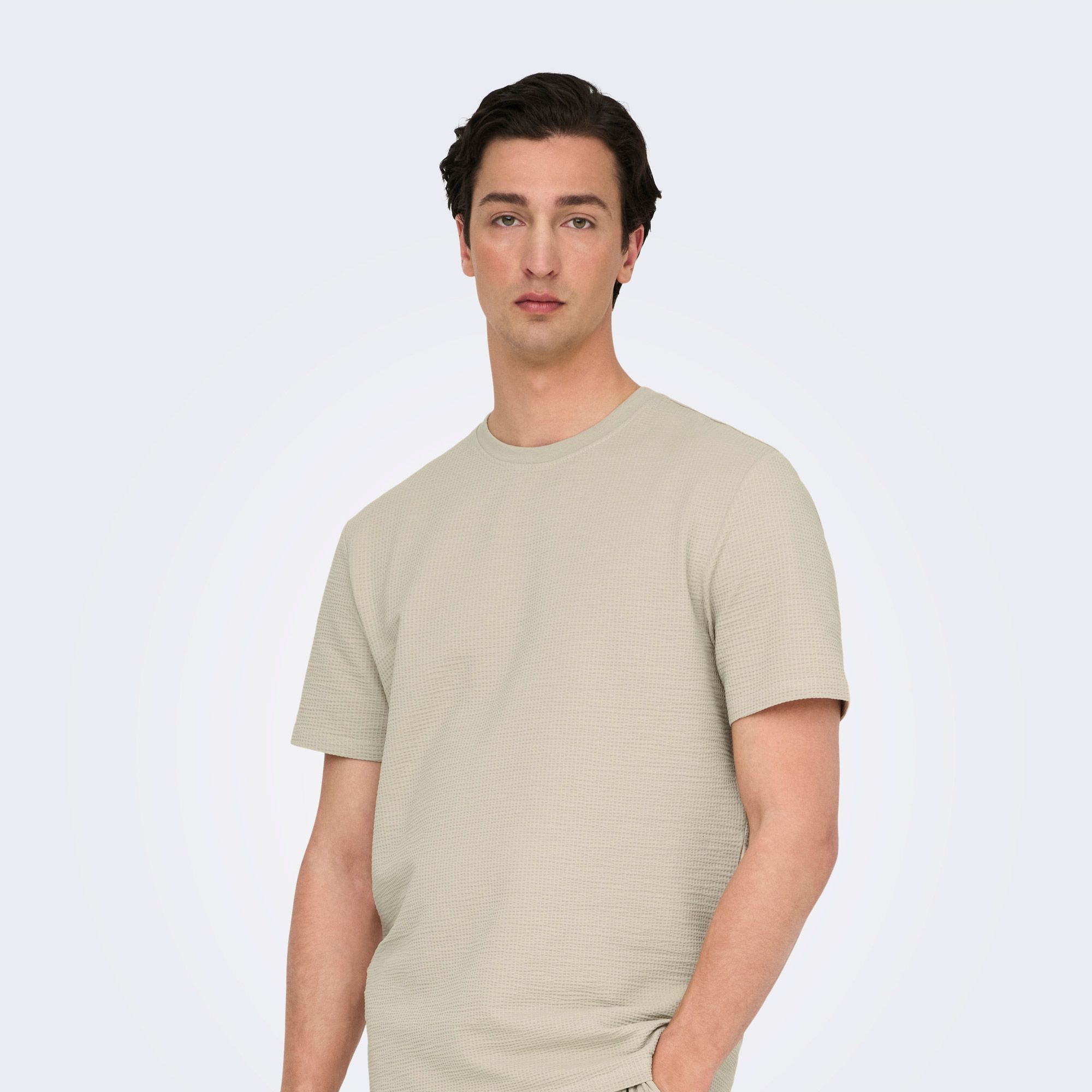 Only & Sons Kian Life Seersucker Shirt Heren