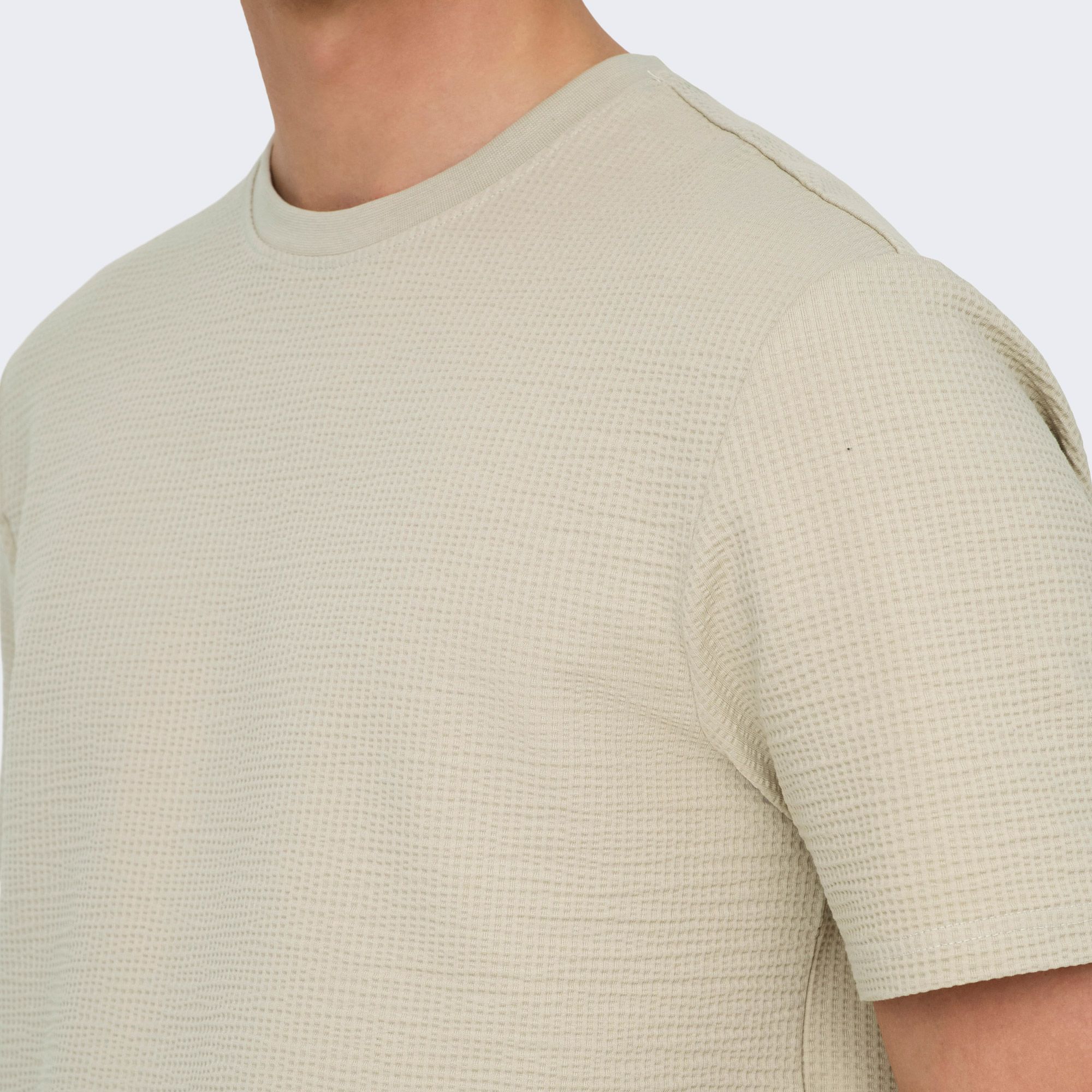 Only & Sons Kian Life Seersucker Shirt Heren